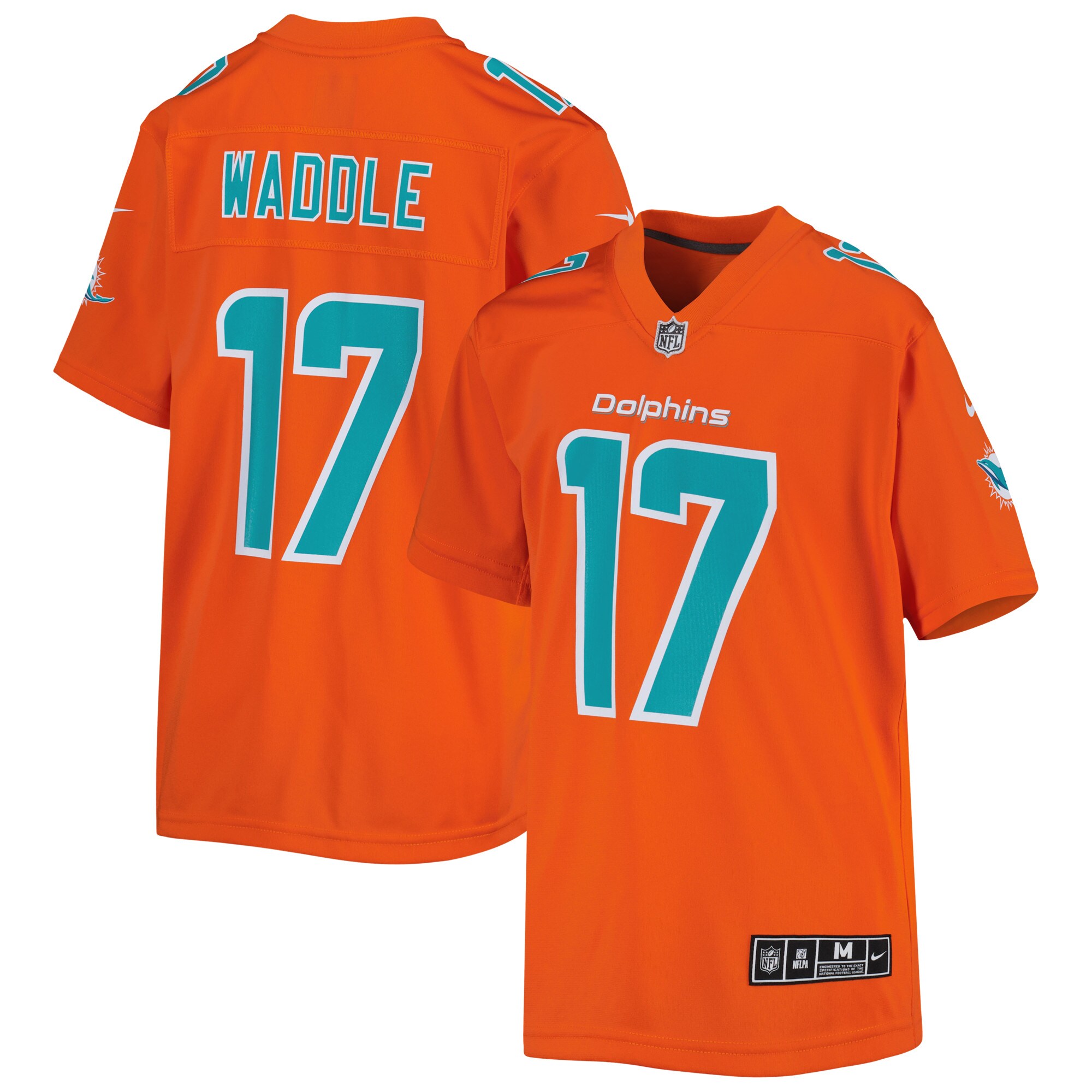Youth Miami Dolphins Jaylen Waddle Nike Orange Inverted Game Jersey