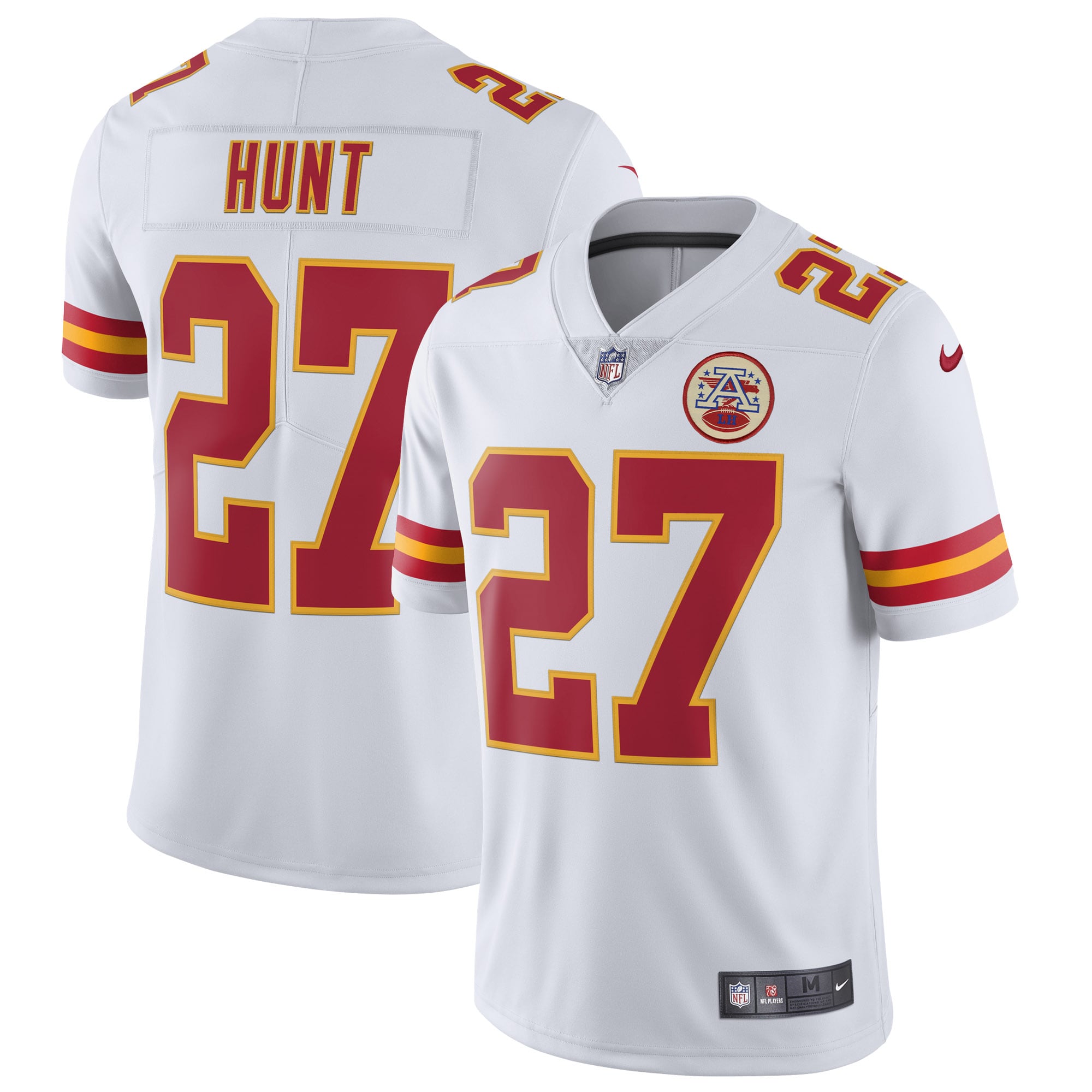 Men's Kansas City Chiefs Kareem Hunt Nike White Vapor Untouchable Limited Jersey