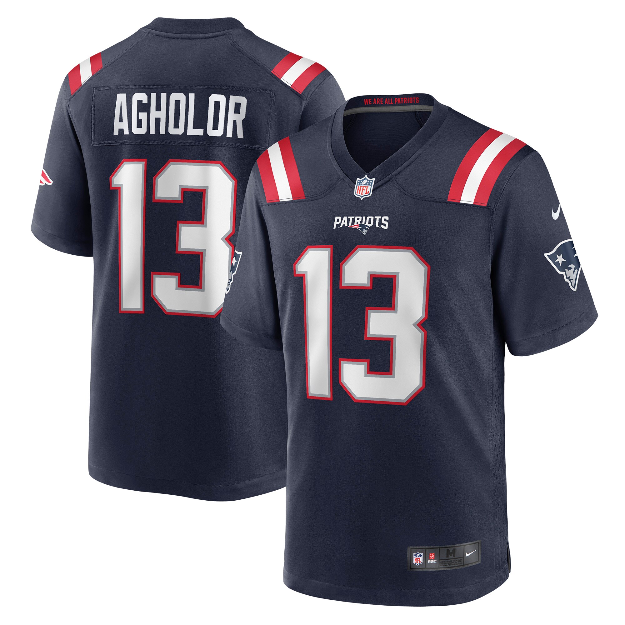 Men's New England Patriots Nelson Agholor Nike Navy Game Jersey