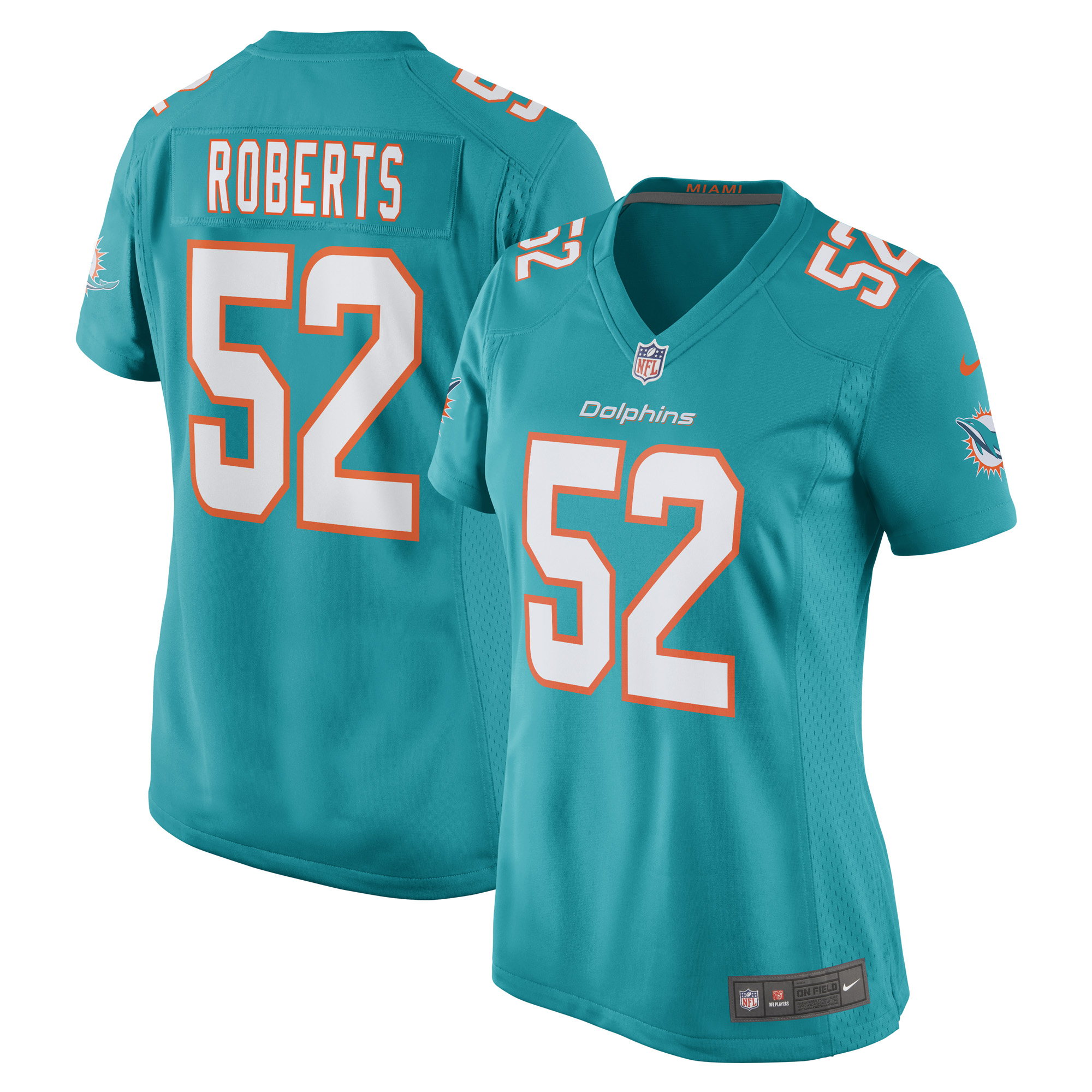 Women's Miami Dolphins Elandon Roberts Nike Aqua Game Player Jersey