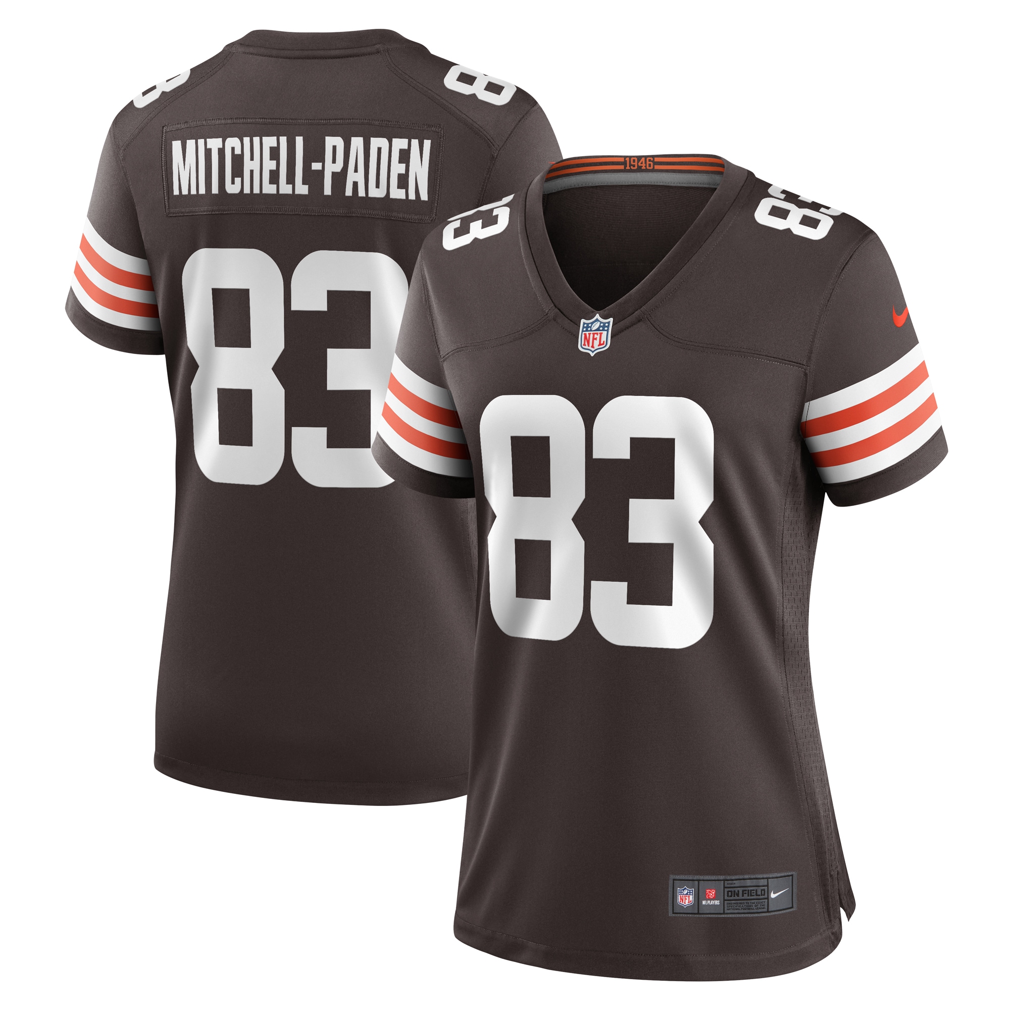 Women's Cleveland Browns Zaire Mitchell-Paden Nike Brown Team Game Jersey