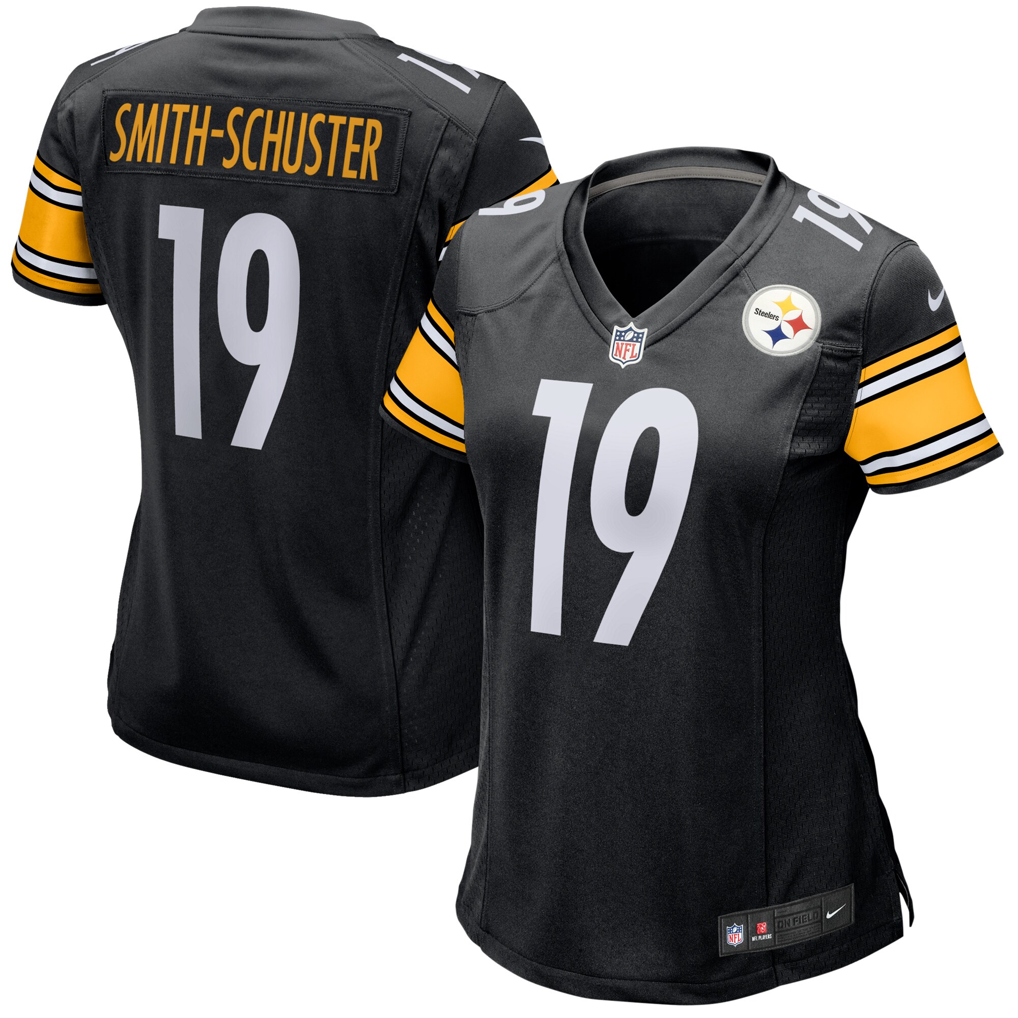Women's Pittsburgh Steelers JuJu Smith-Schuster Nike Black Game Player Jersey