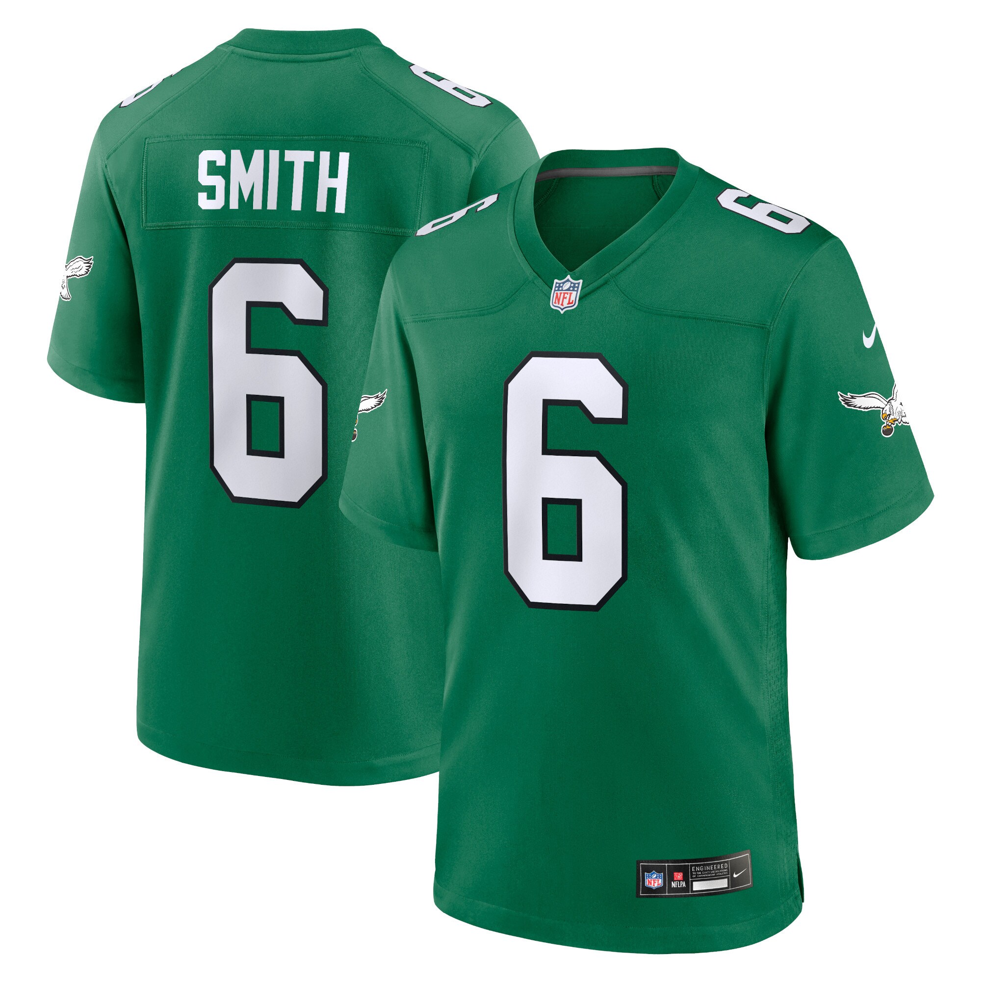 Youth Philadelphia Eagles DeVonta Smith Nike Kelly Green Game Jersey