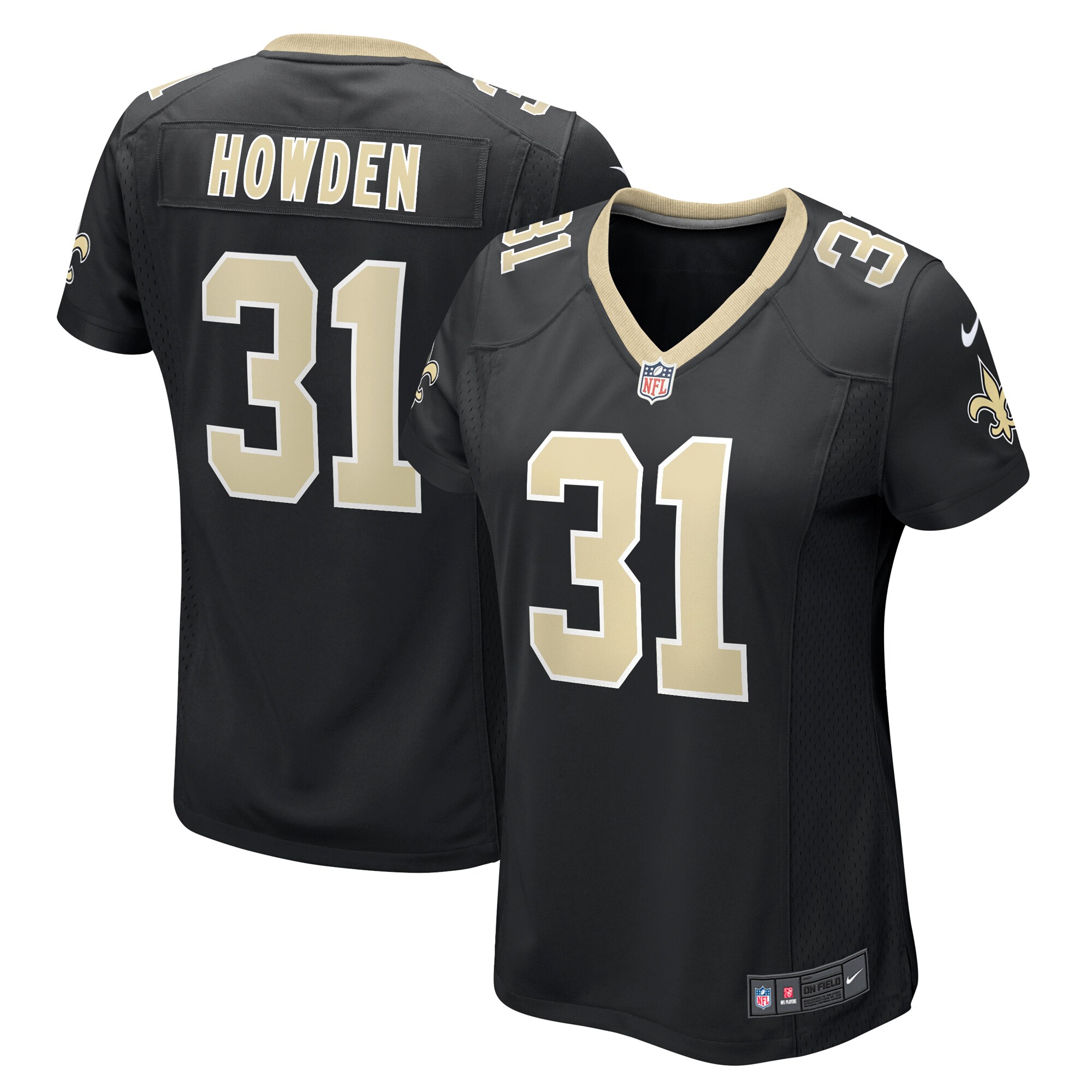 Women's New Orleans Saints Jordan Howden Nike Black Team Game Jersey