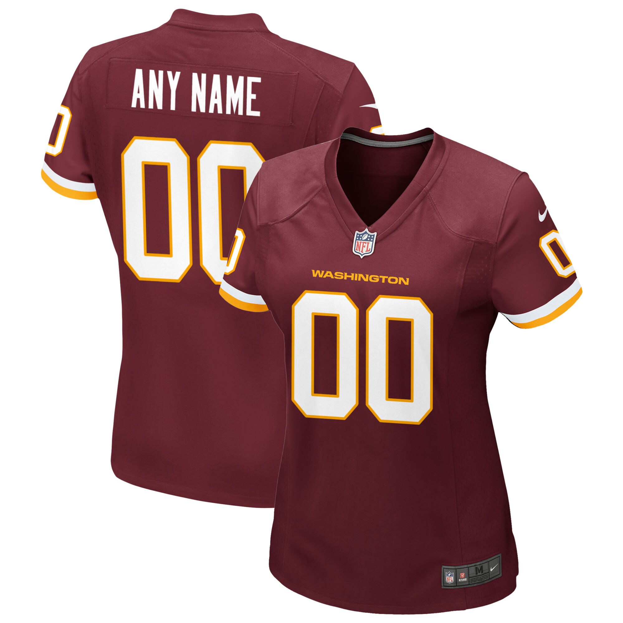 Women's Washington Football Team Nike Burgundy Custom Game Jersey