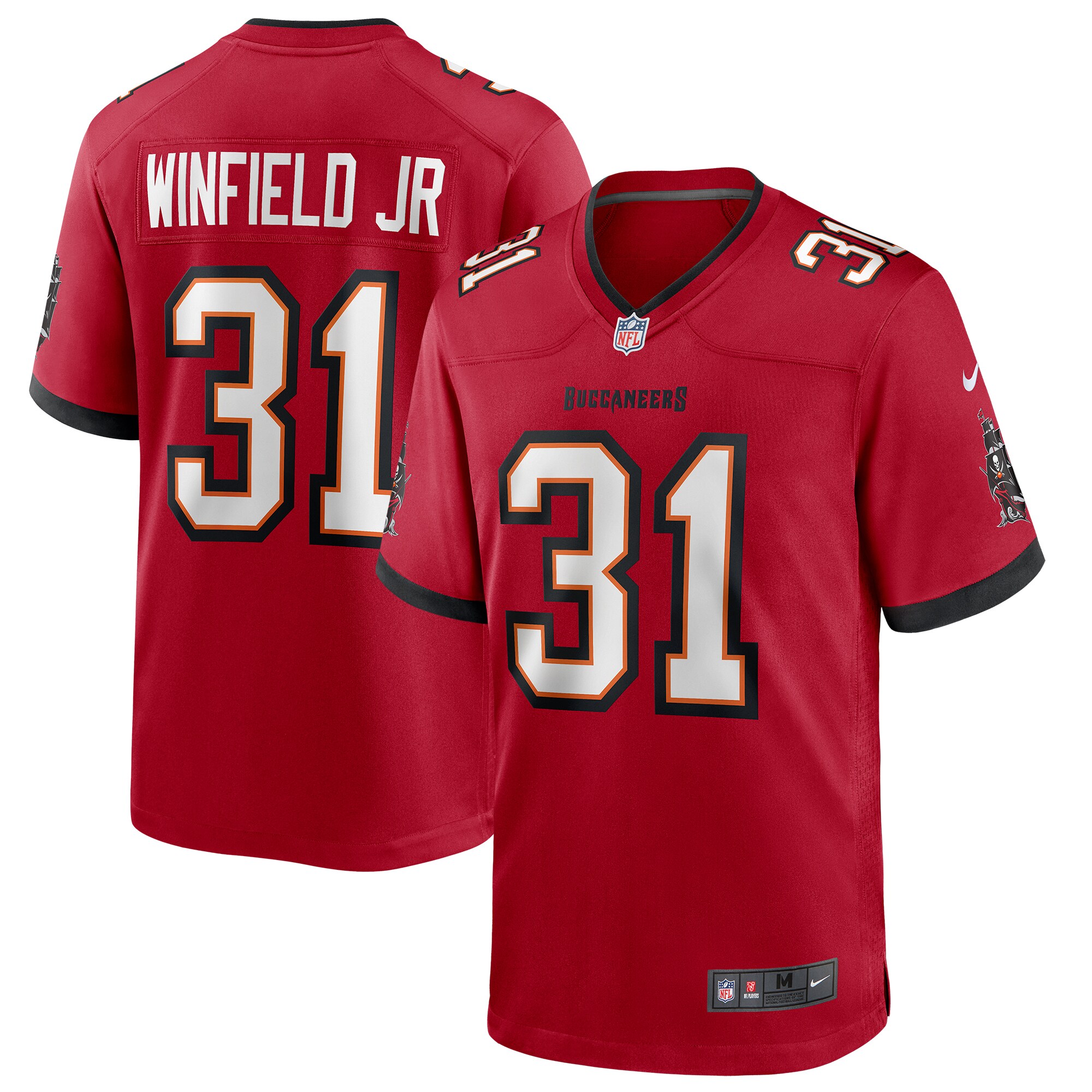 Men's Tampa Bay Buccaneers Antoine Winfield Jr. Nike Red Player Game Jersey