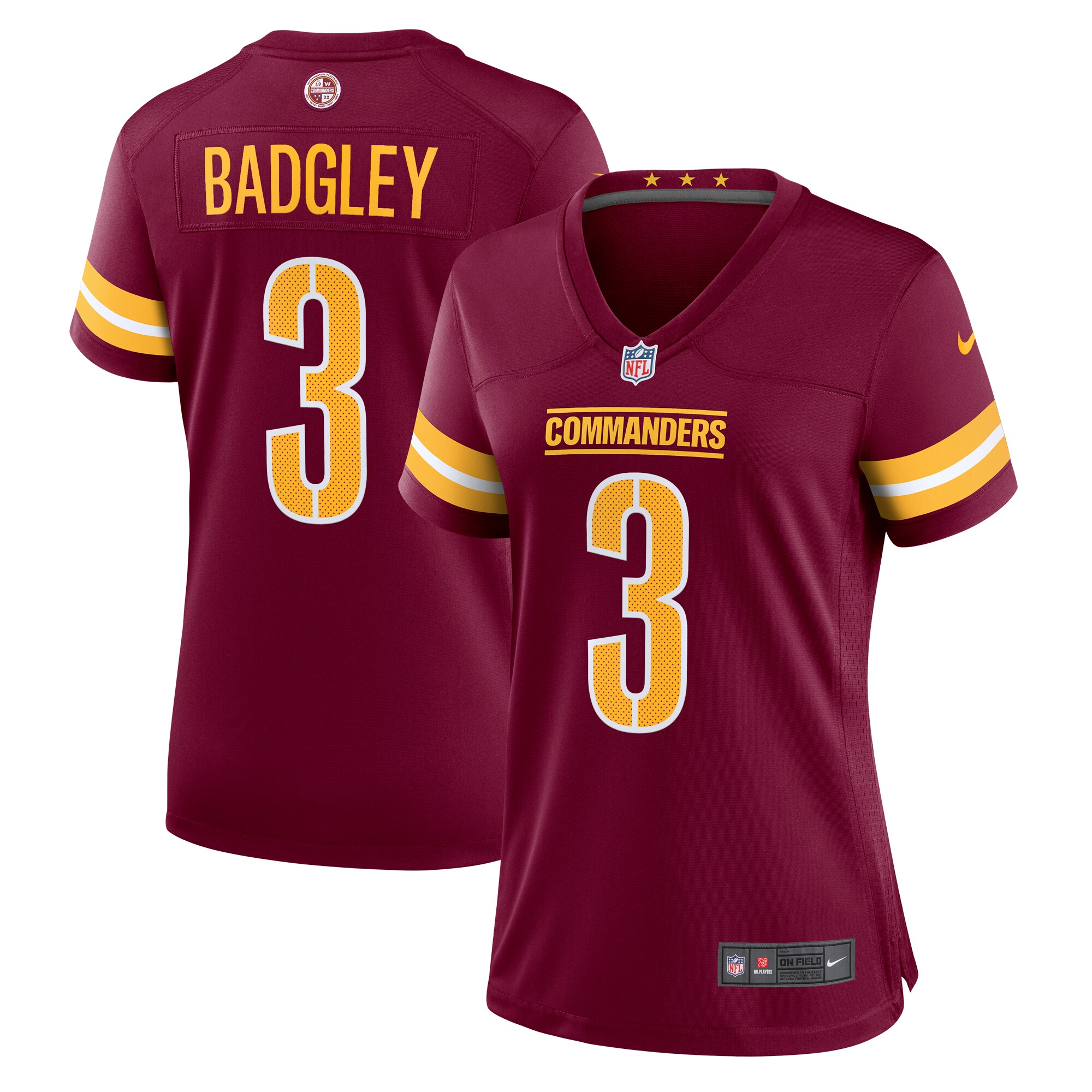 Women's Washington Commanders Michael Badgley Nike Burgundy Game Jersey
