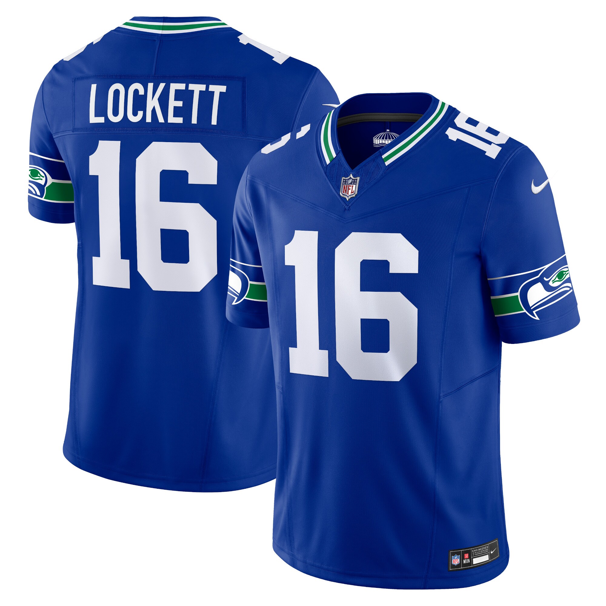 Men's Seattle Seahawks Tyler Lockett Nike Royal Vapor F.U.S.E. Limited Jersey