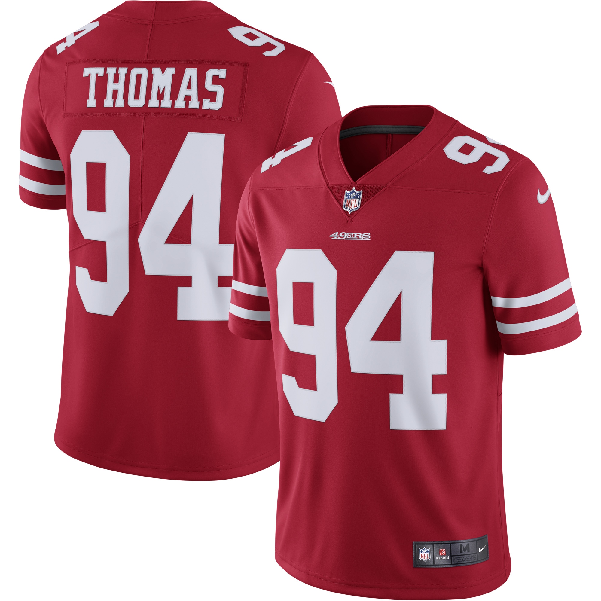 Men's San Francisco 49ers Solomon Thomas Nike Scarlet Vapor Untouchable Limited Jersey