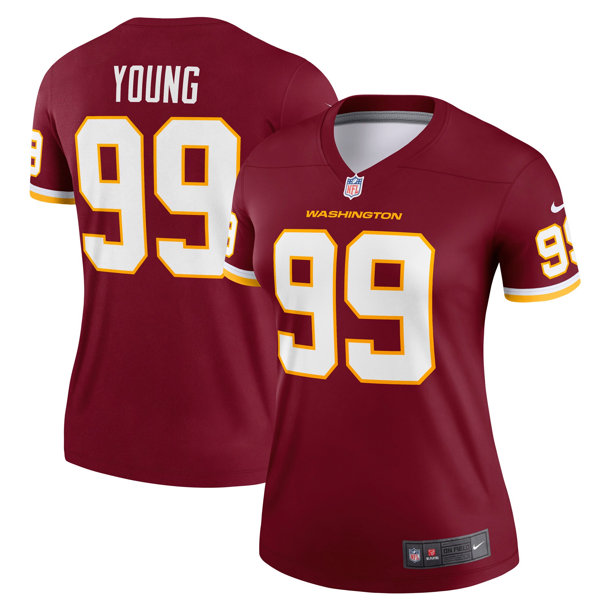 Women's Washington Football Team Chase Young Nike Burgundy Legend Jersey