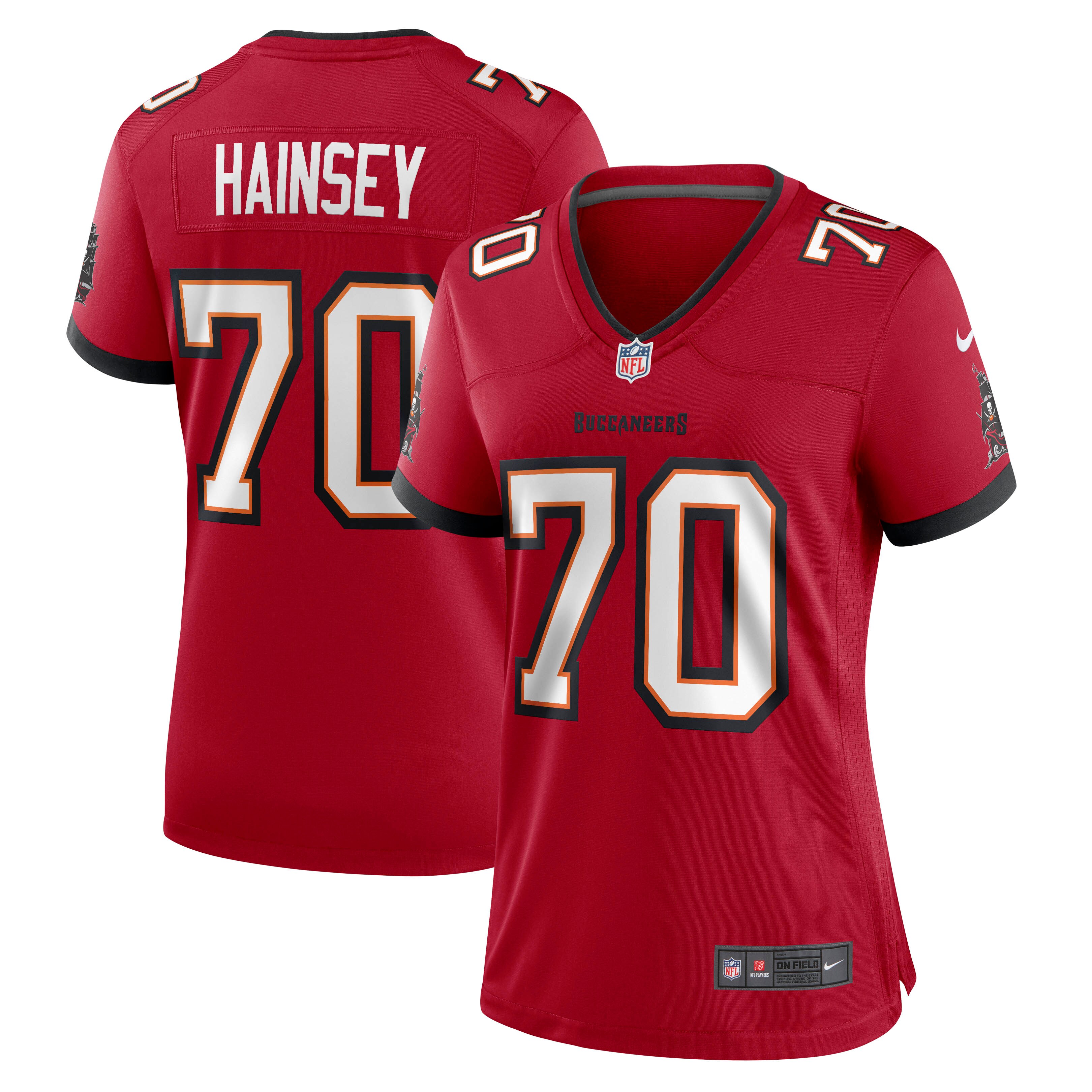Women's Tampa Bay Buccaneers Robert Hainsey Nike Red Game Jersey