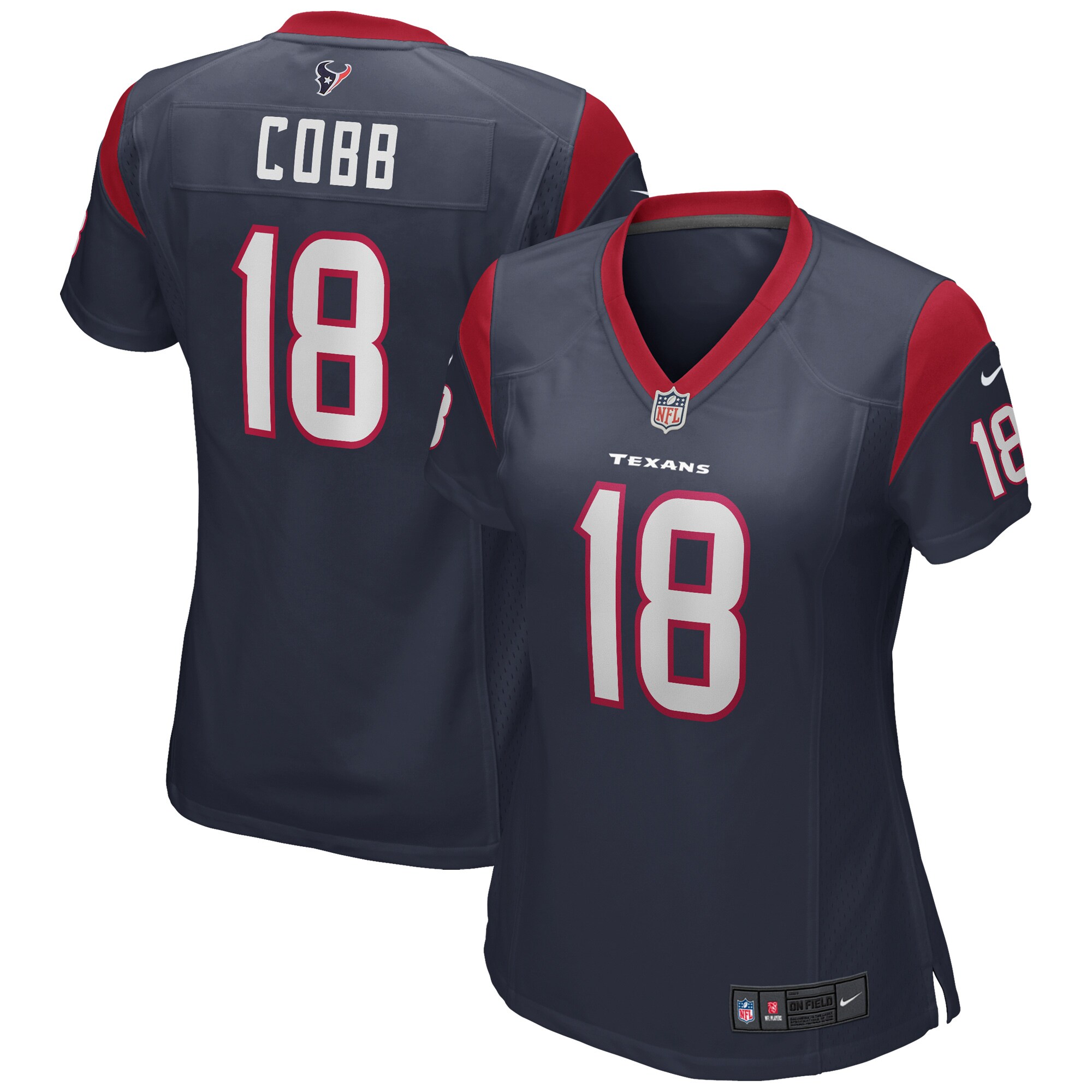 Women's Houston Texans Randall Cobb Nike Navy Game Player Jersey
