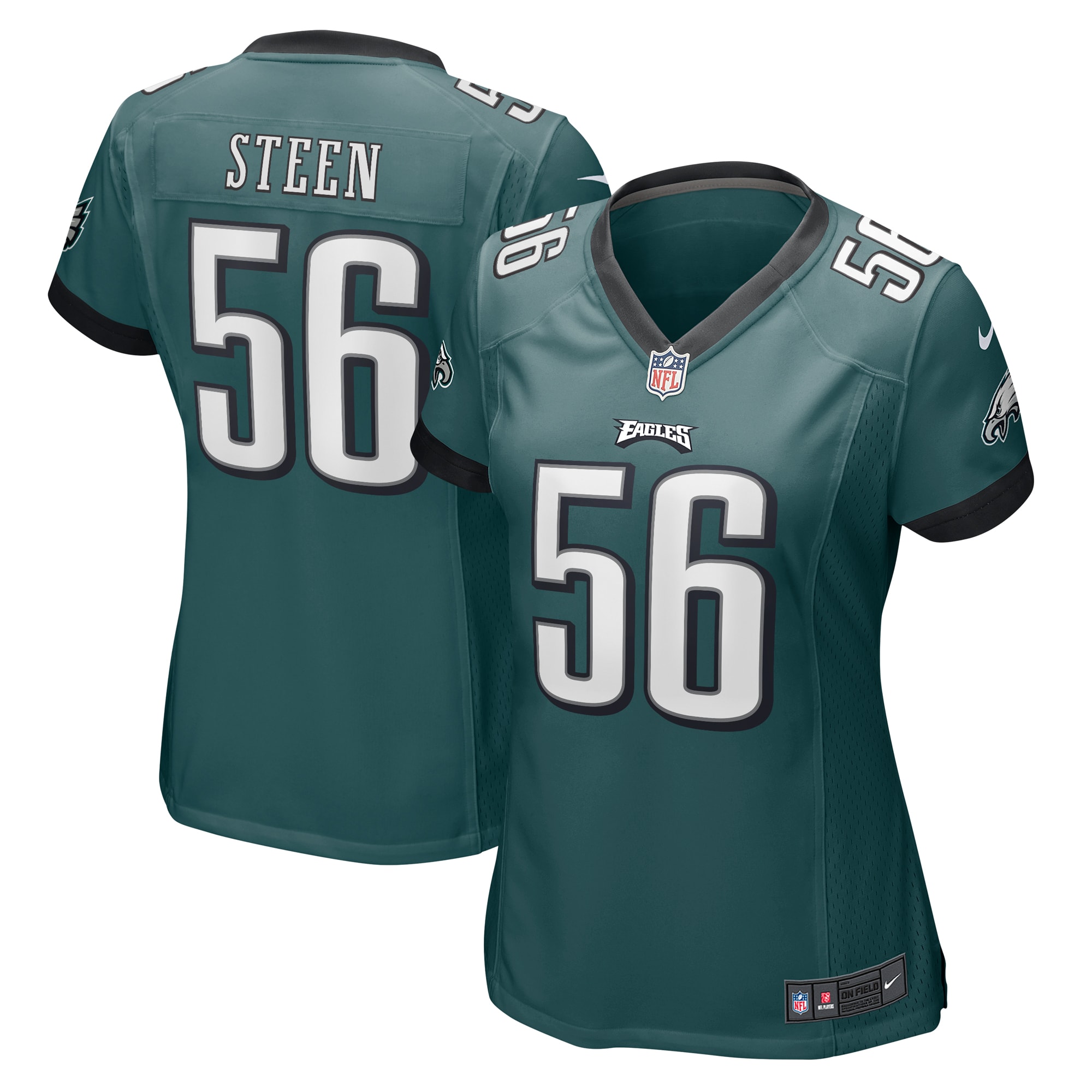 Women's Philadelphia Eagles Tyler Steen Nike Midnight Green Team Game Jersey