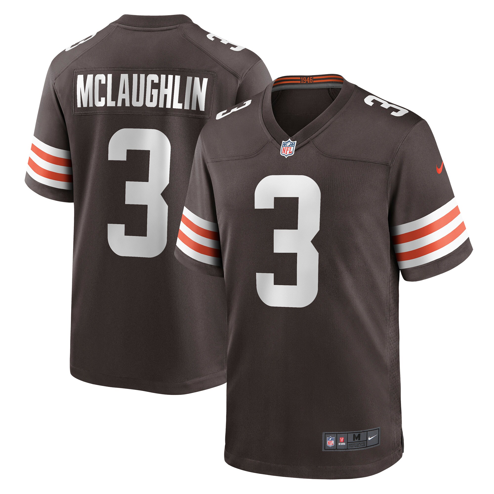 Men's Cleveland Browns Chase McLaughlin Nike Brown Game Jersey