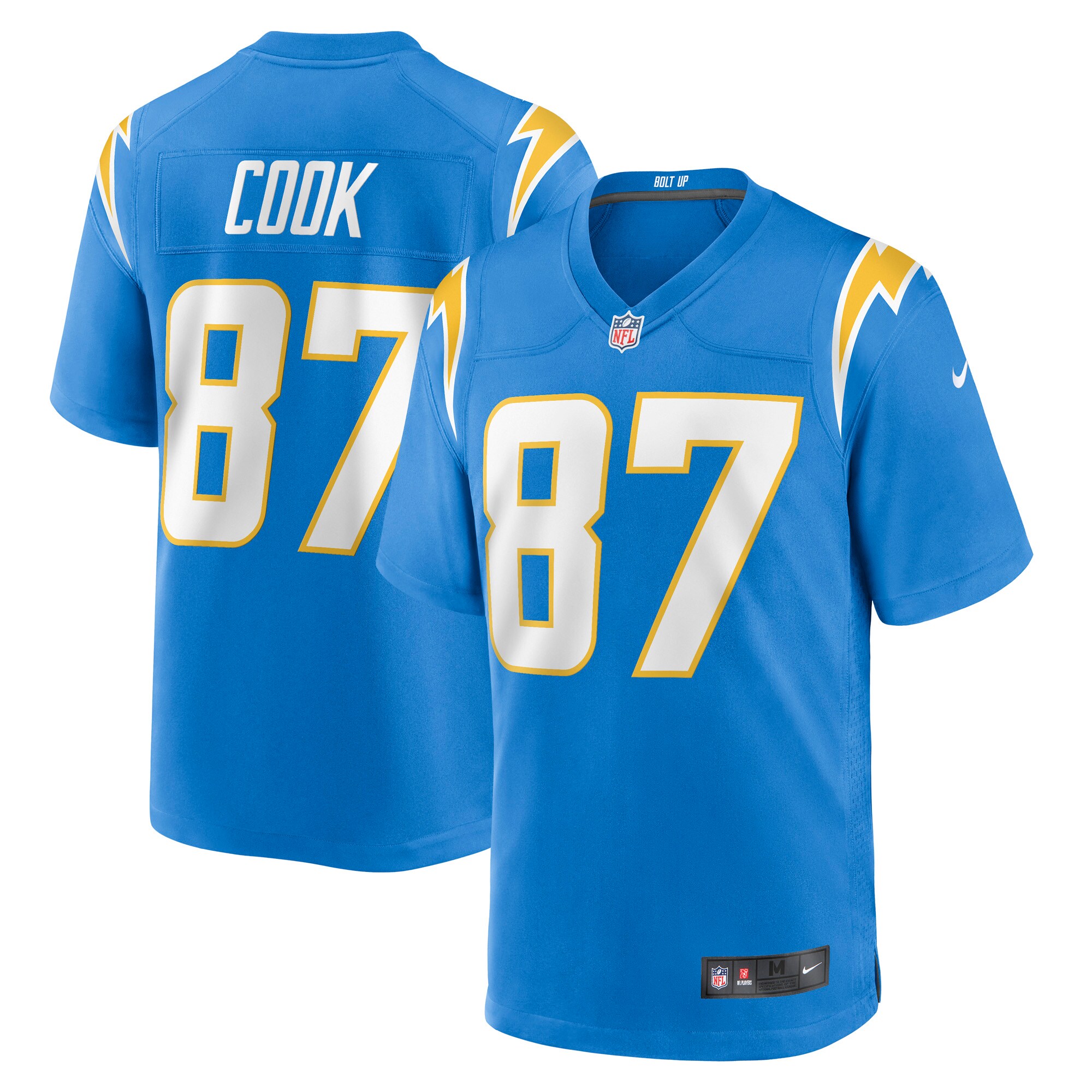 Men's Los Angeles Chargers Jared Cook Nike Powder Blue Game Player Jersey