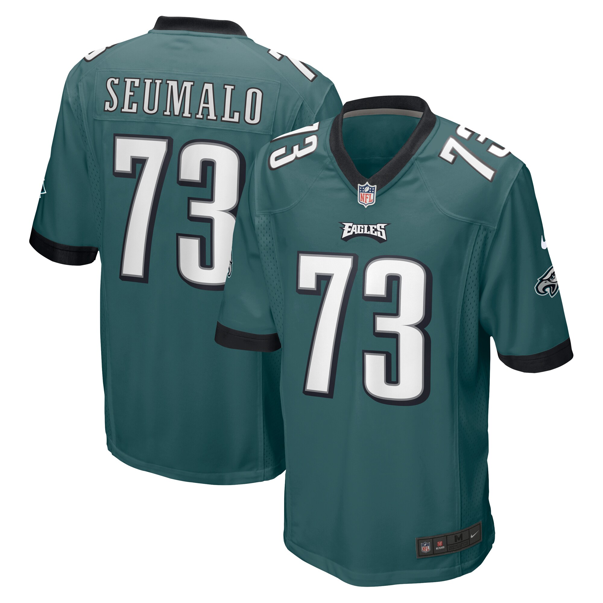 Men's Philadelphia Eagles Isaac Seumalo Nike Midnight Green Game Jersey