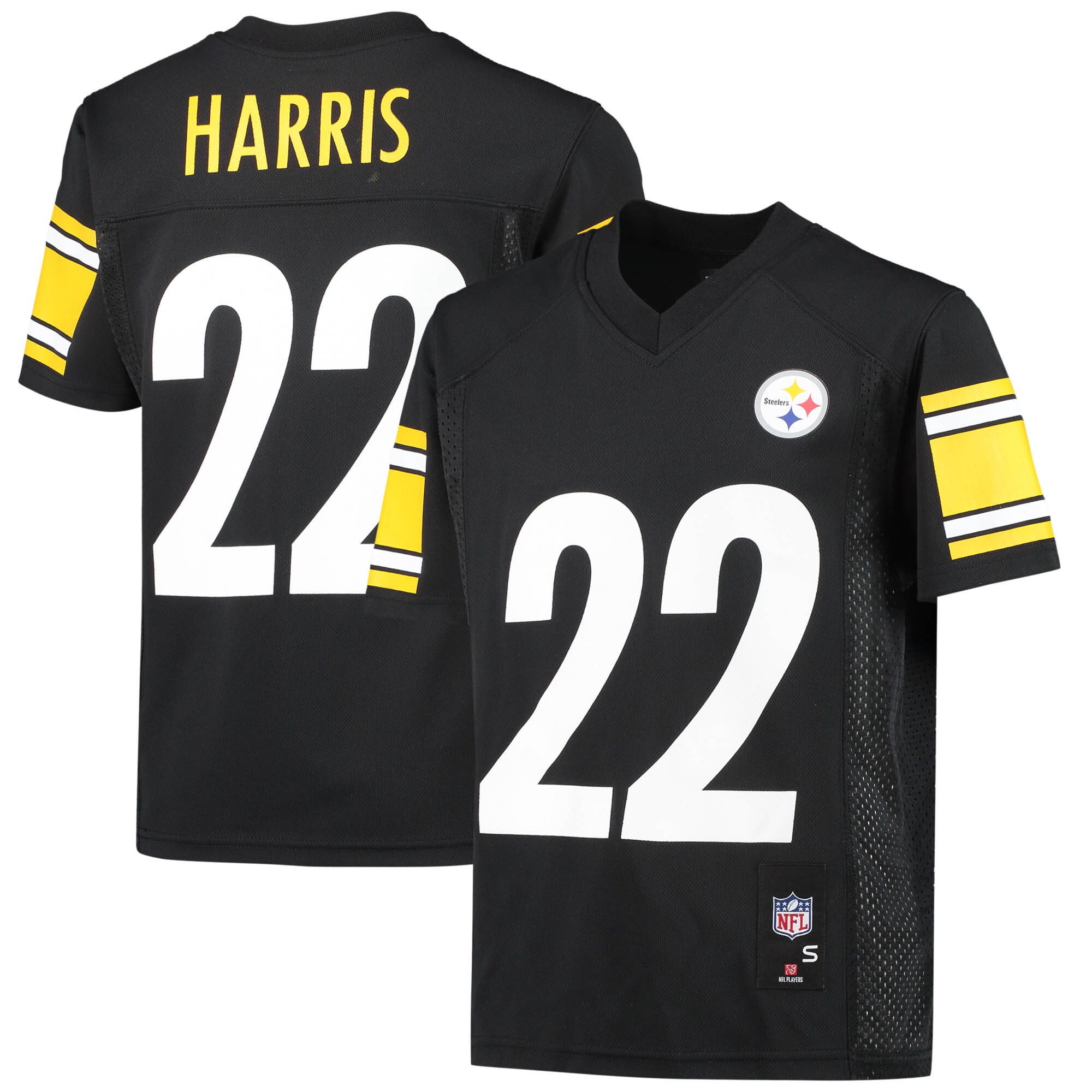 Youth Pittsburgh Steelers Najee Harris Black Replica Player Jersey