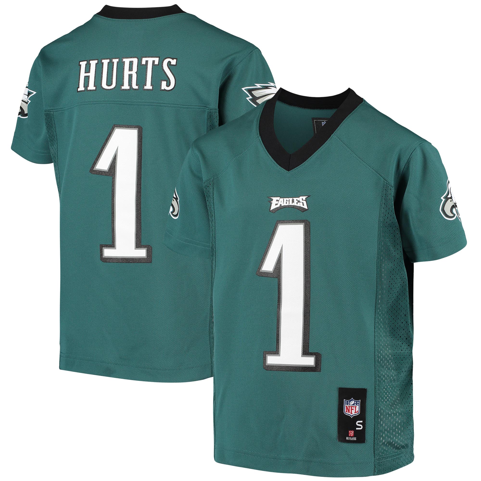Youth Philadelphia Eagles Jalen Hurts Green Replica Player Jersey