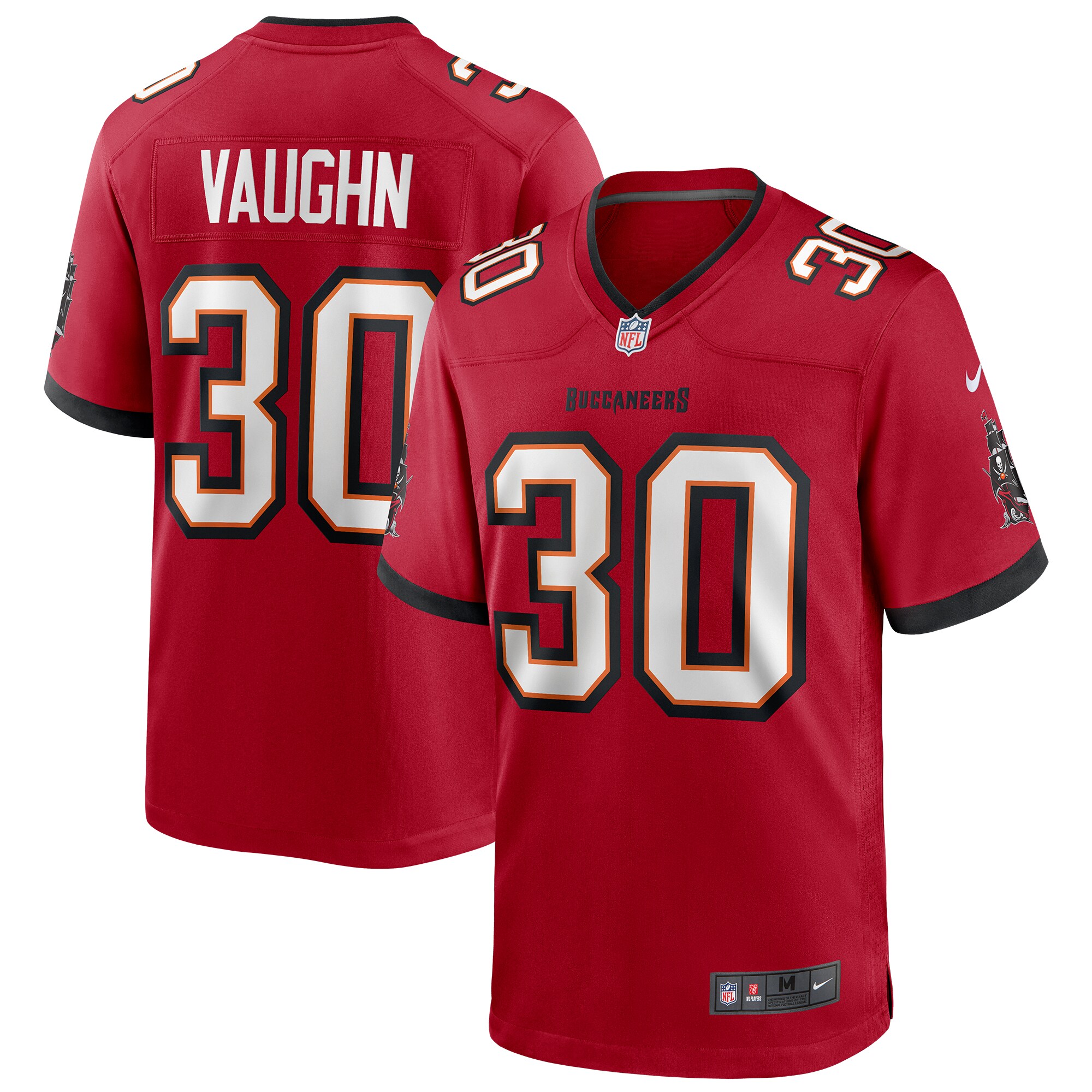 Men's Tampa Bay Buccaneers Ke'Shawn Vaughn Nike Red Player Game Jersey
