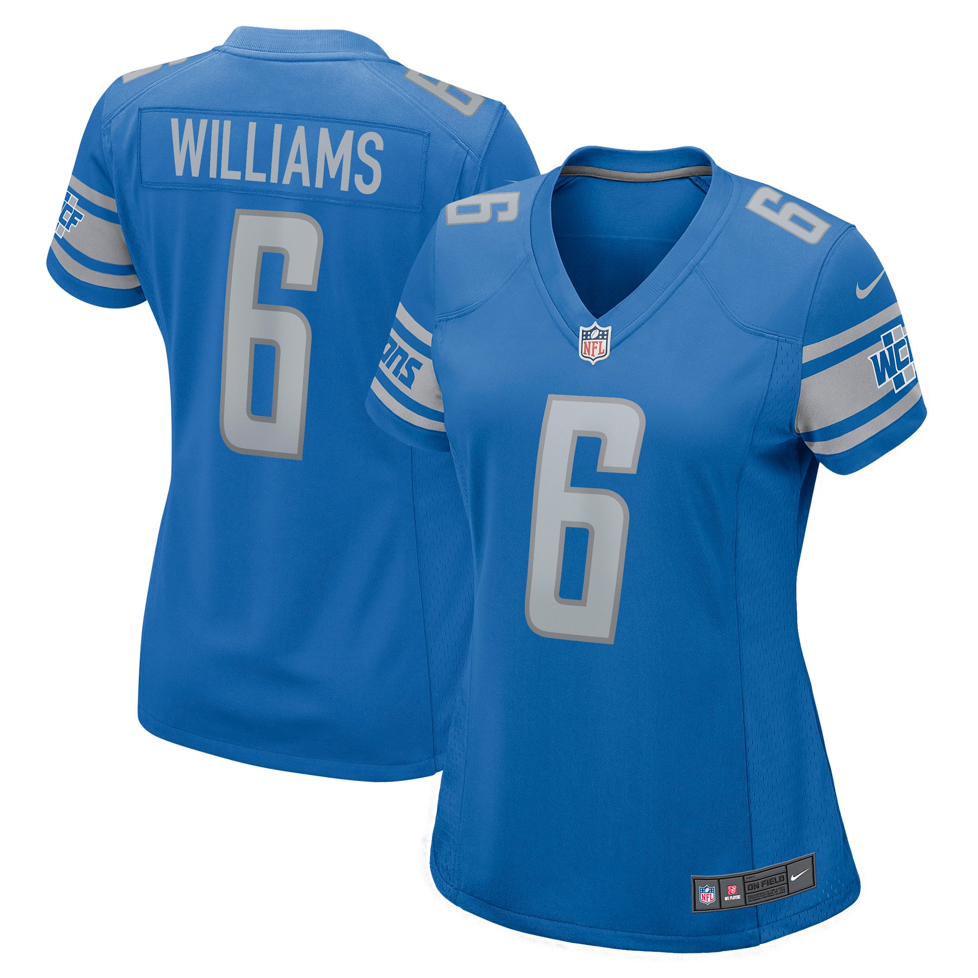 Women's Detroit Lions Tyrell Williams Nike Blue Nike Game Jersey