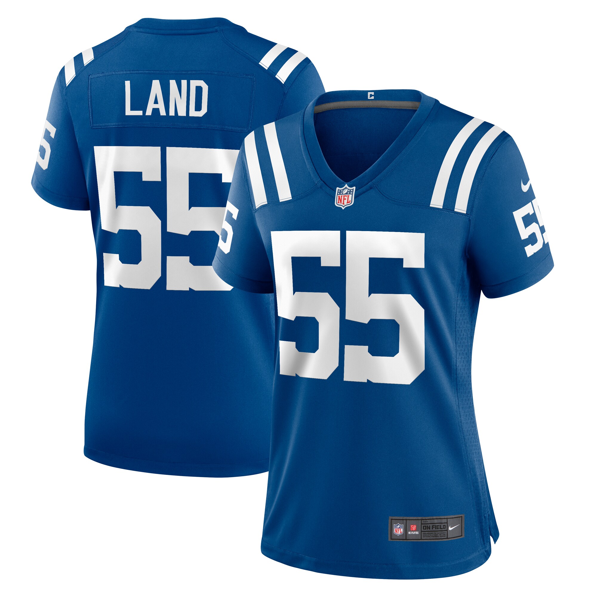 Women's Indianapolis Colts Isaiah Land Nike Royal Team Game Jersey