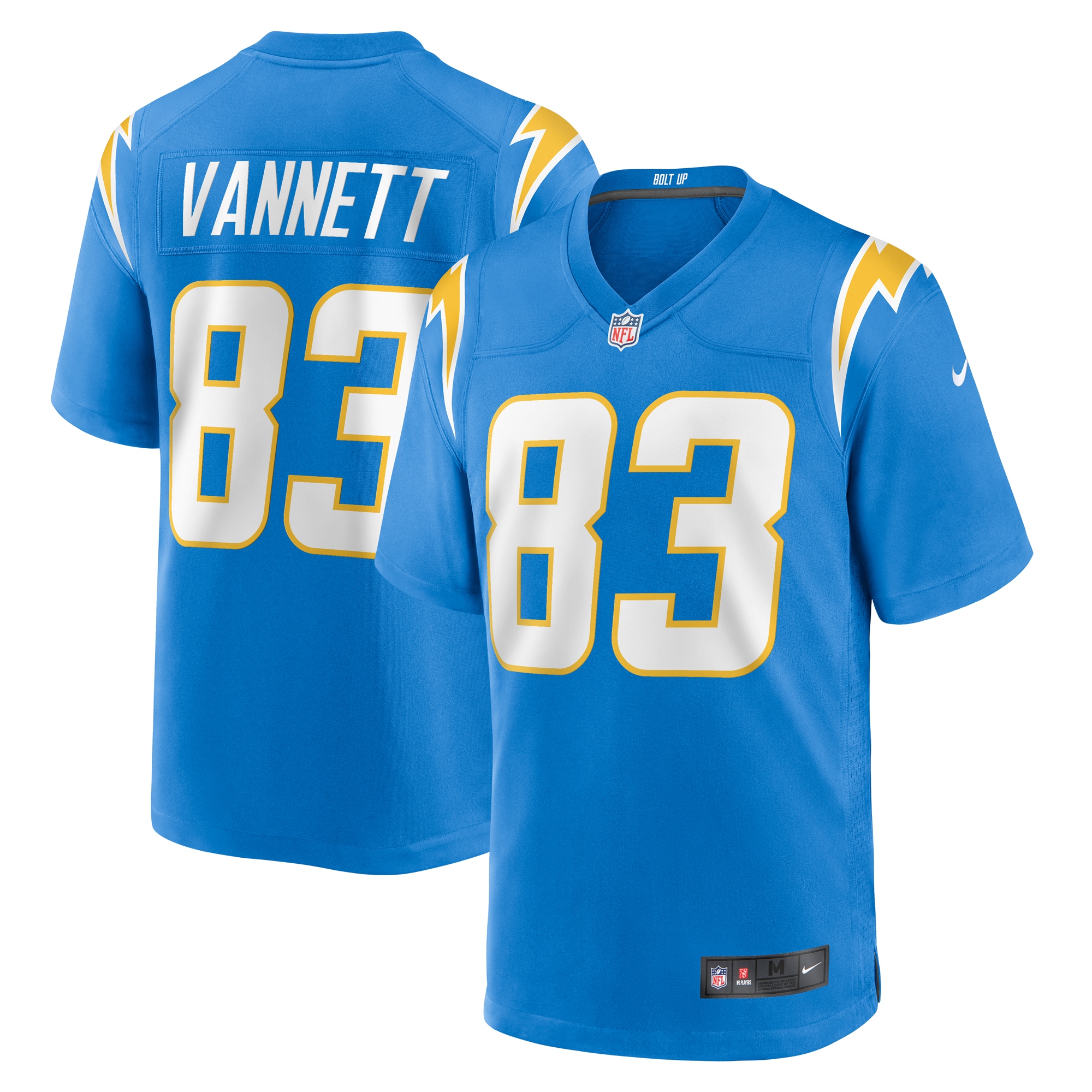 Men's Los Angeles Chargers Nick Vannett Nike Powder Blue Team Game Jersey