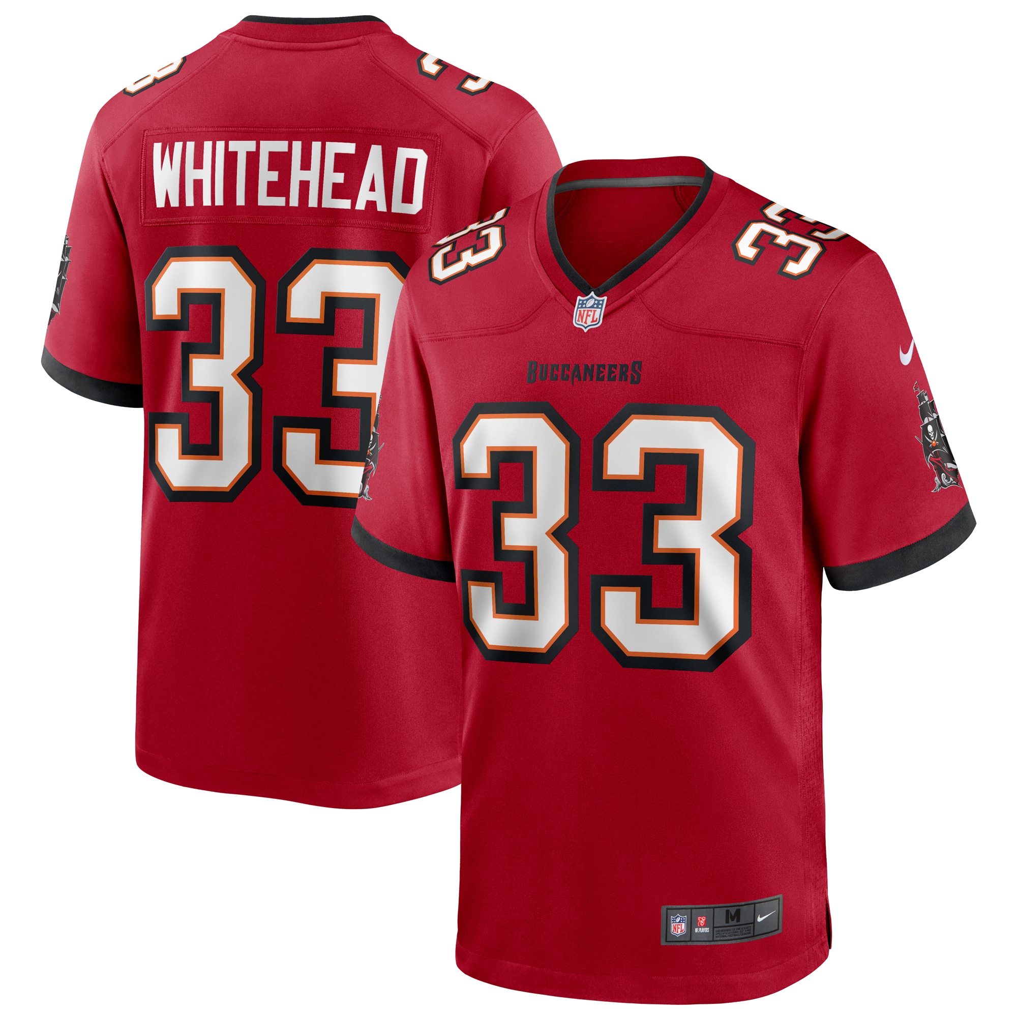 Men's Tampa Bay Buccaneers Jordan Whitehead Nike Red Game Player Jersey