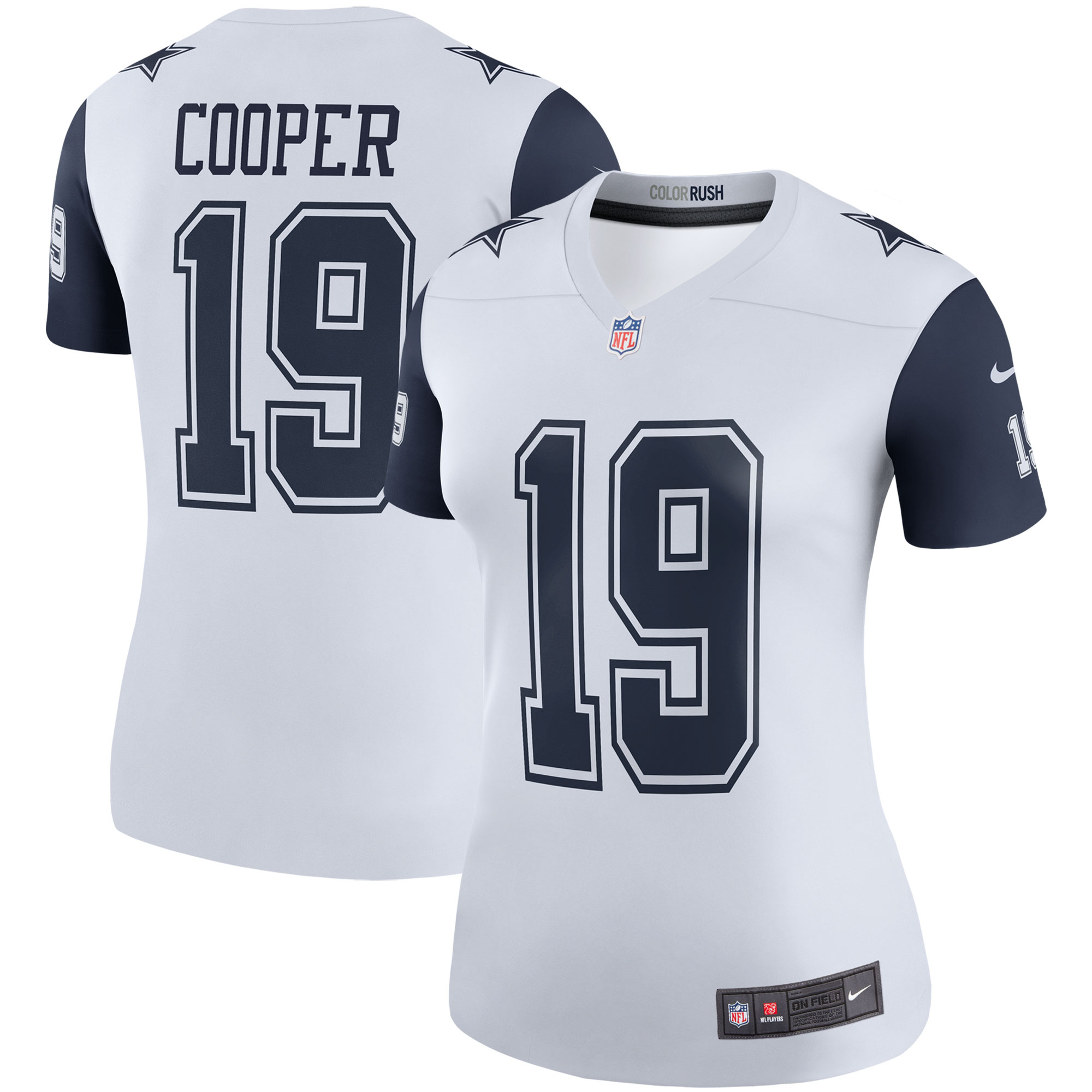 Women's Dallas Cowboys Amari Cooper Nike White Color Rush Legend Player Jersey