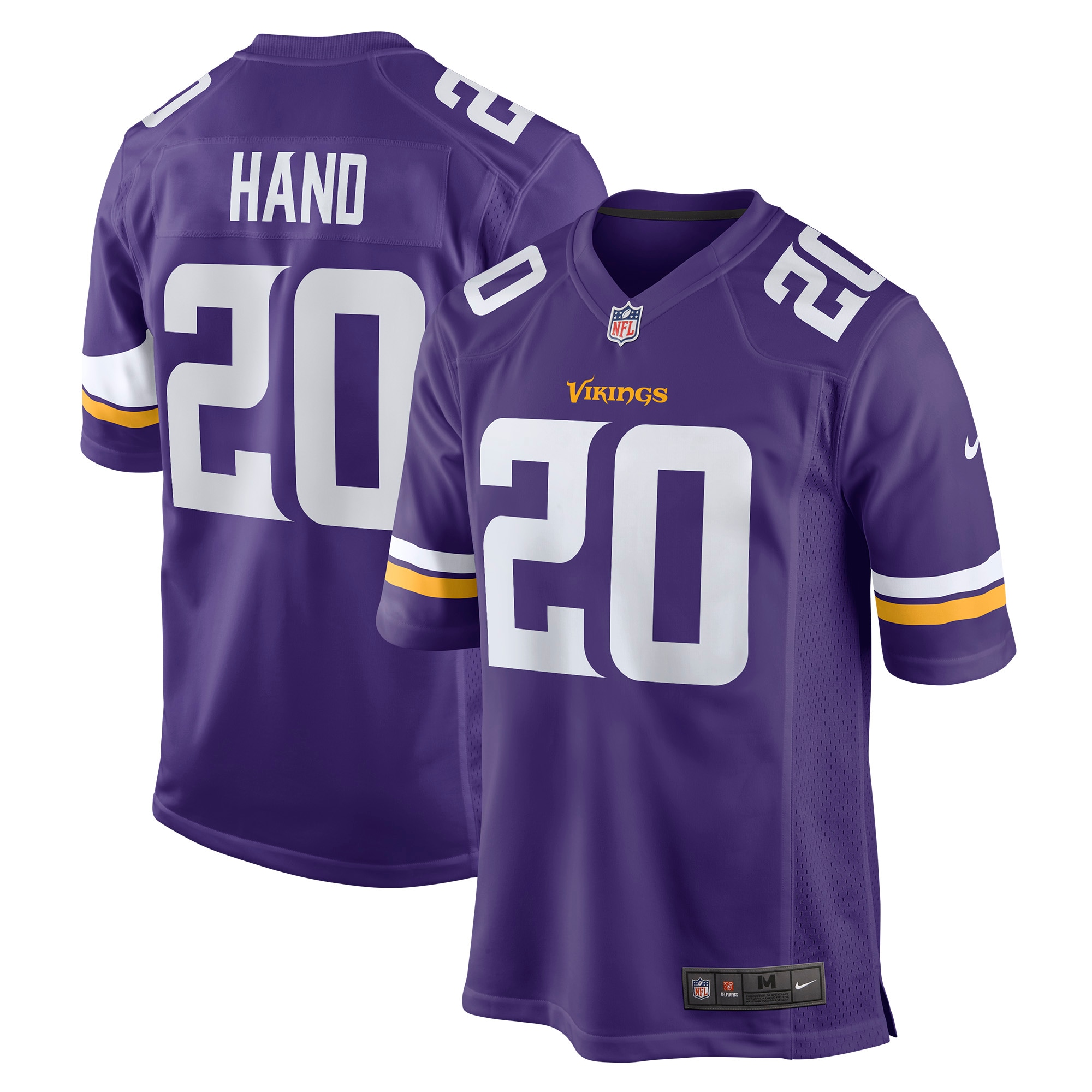 Men's Minnesota Vikings Harrison Hand Nike Purple Player Game Jersey