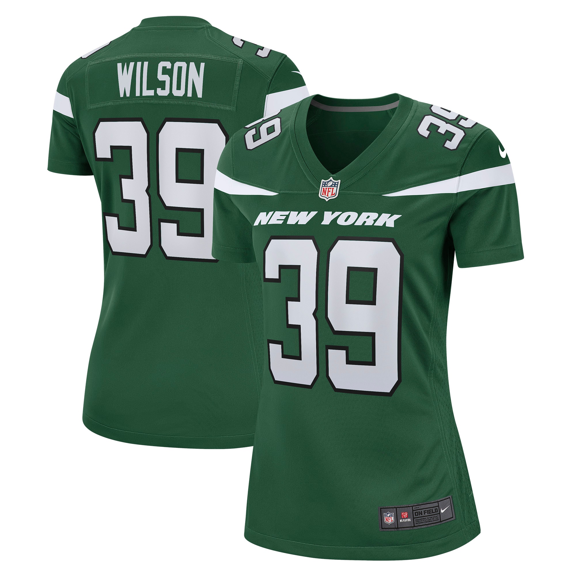 Women's New York Jets Jarrod Wilson Nike Gotham Green Game Jersey