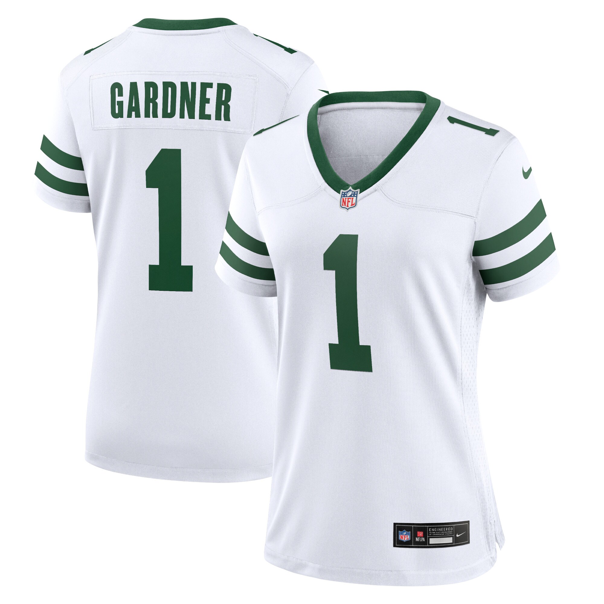 Women's New York Jets Ahmad Sauce Gardner Nike White Player Jersey