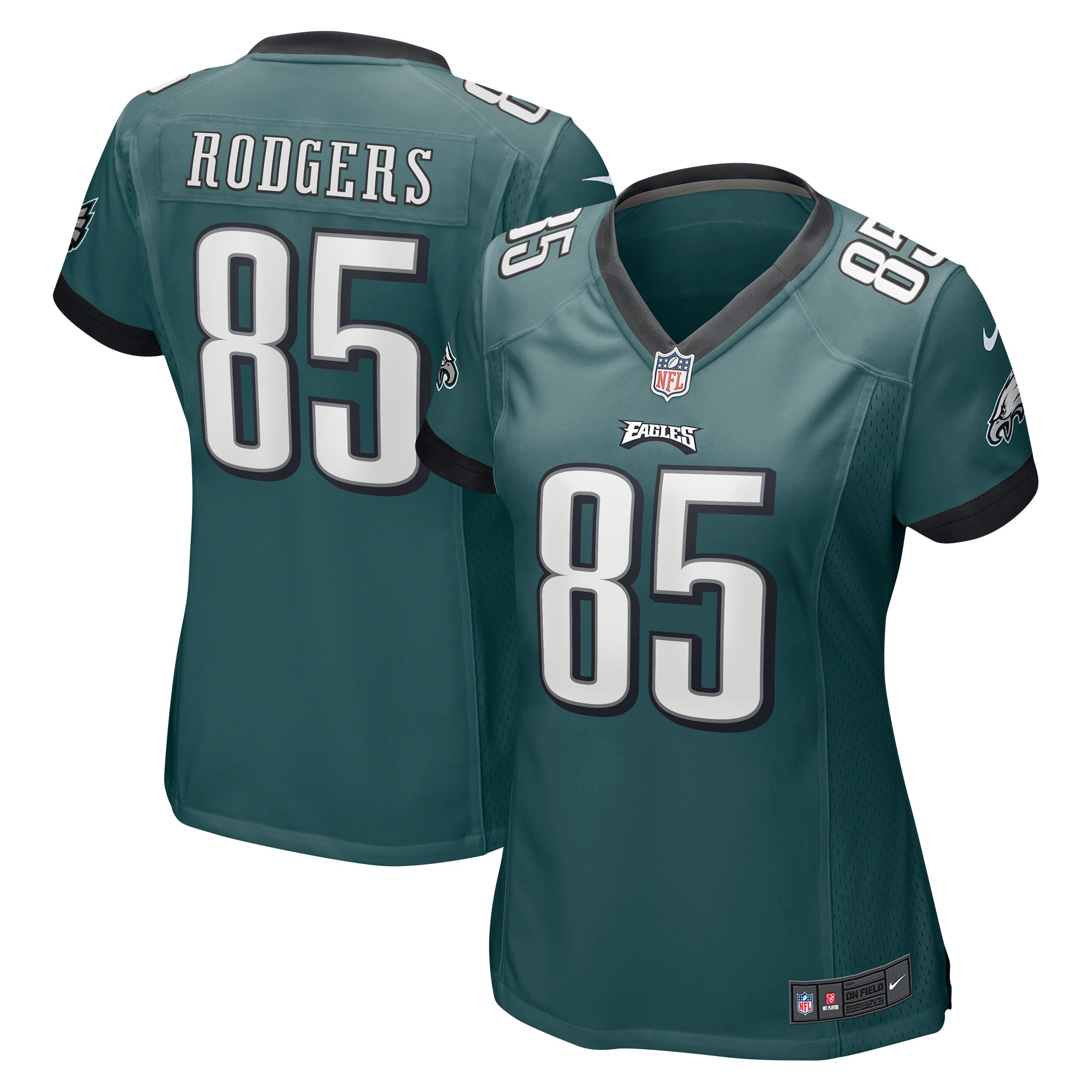 Women's Philadelphia Eagles Richard Rodgers Nike Midnight Green Team Game Jersey