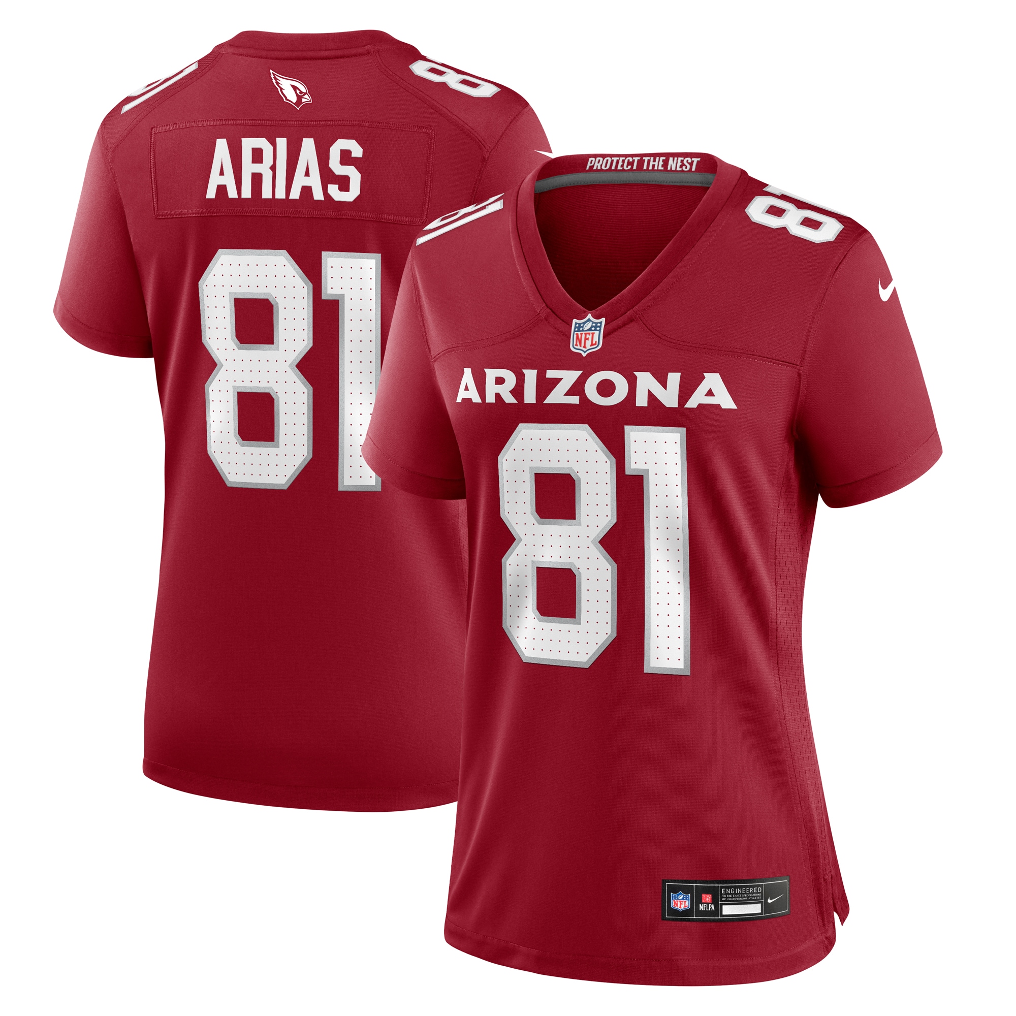 Women's Arizona Cardinals Daniel Arias Nike Cardinal Team Game Jersey
