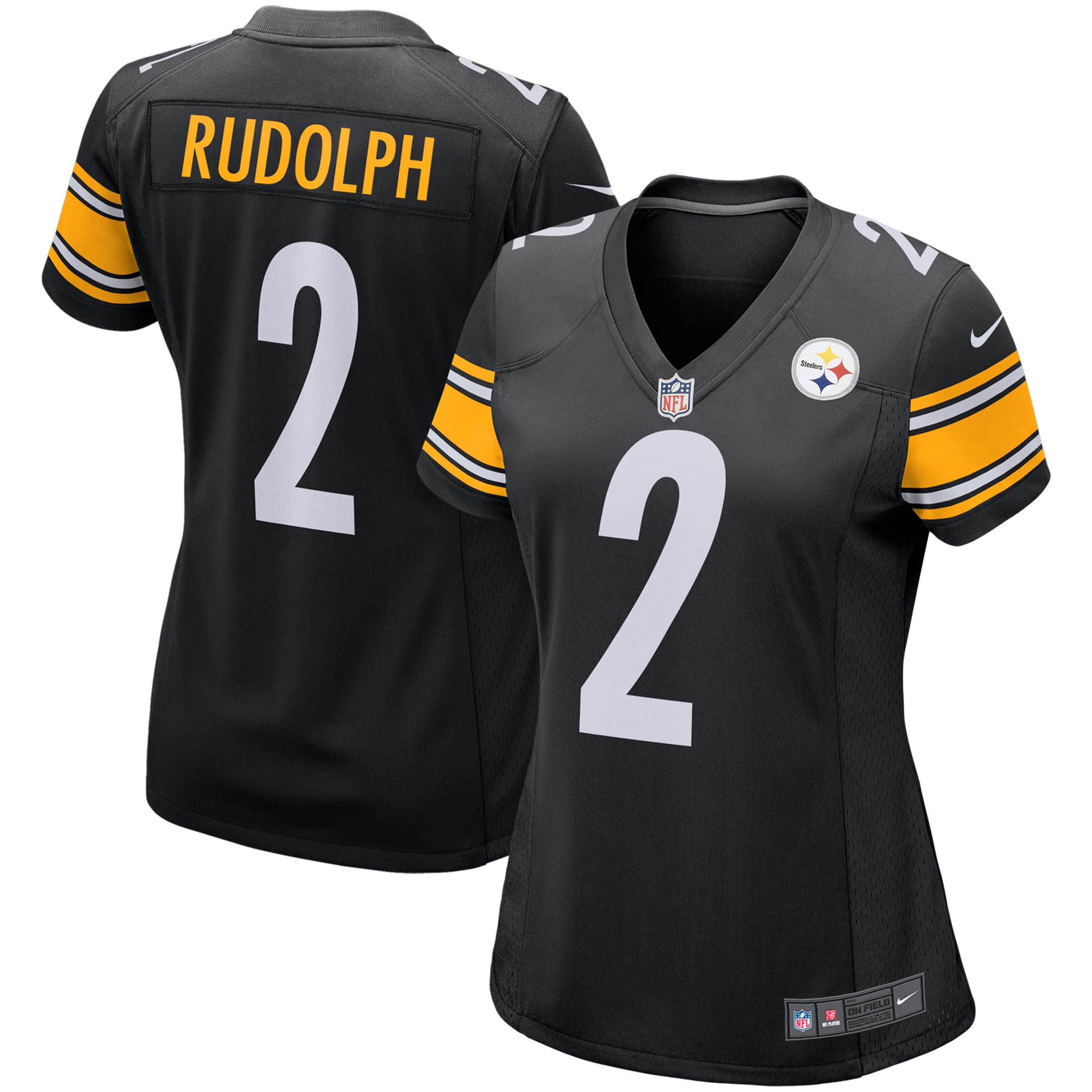 Women's Pittsburgh Steelers Mason Rudolph Nike Black Player Jersey
