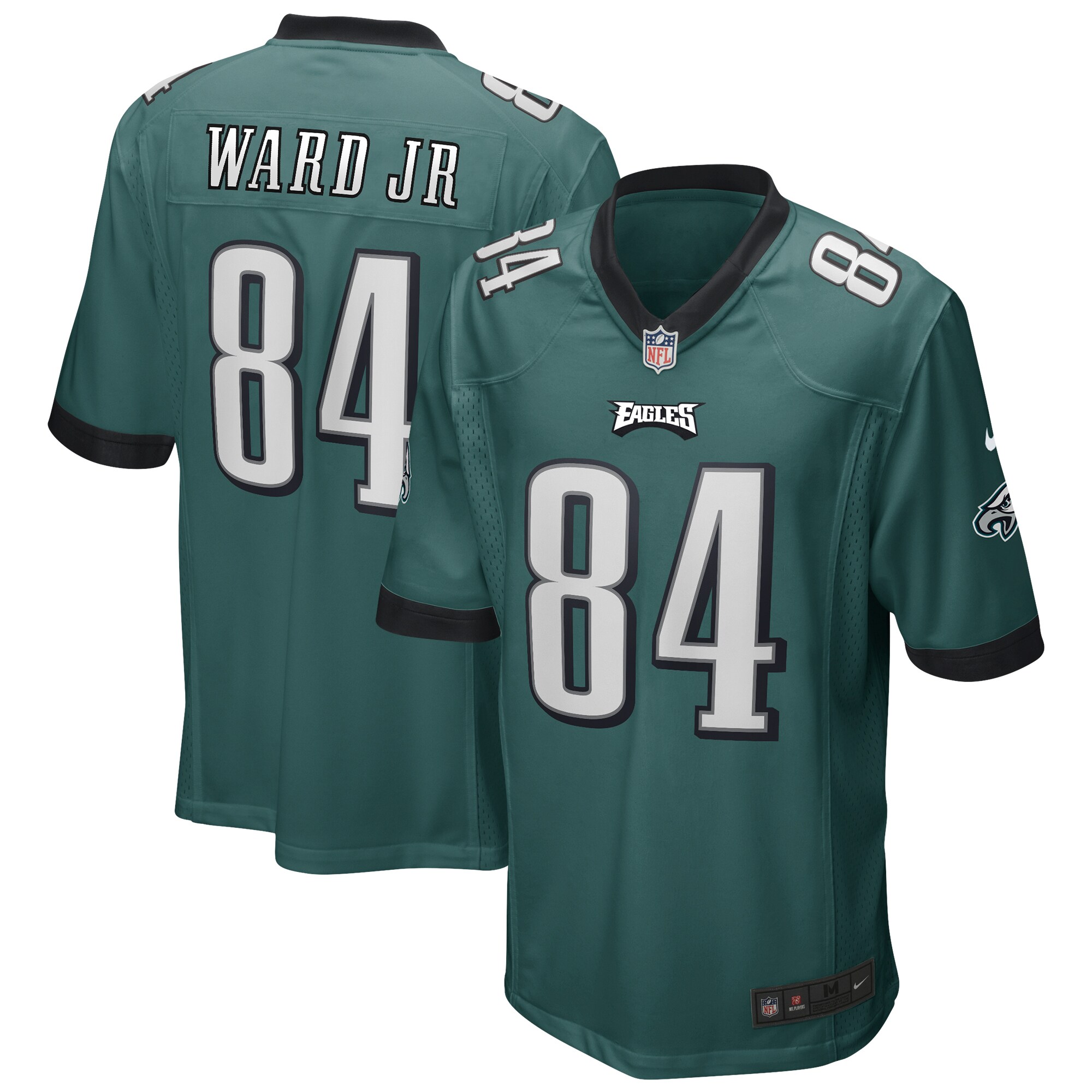 Men's Philadelphia Eagles Greg Ward Jr. Nike Midnight Green Game Jersey