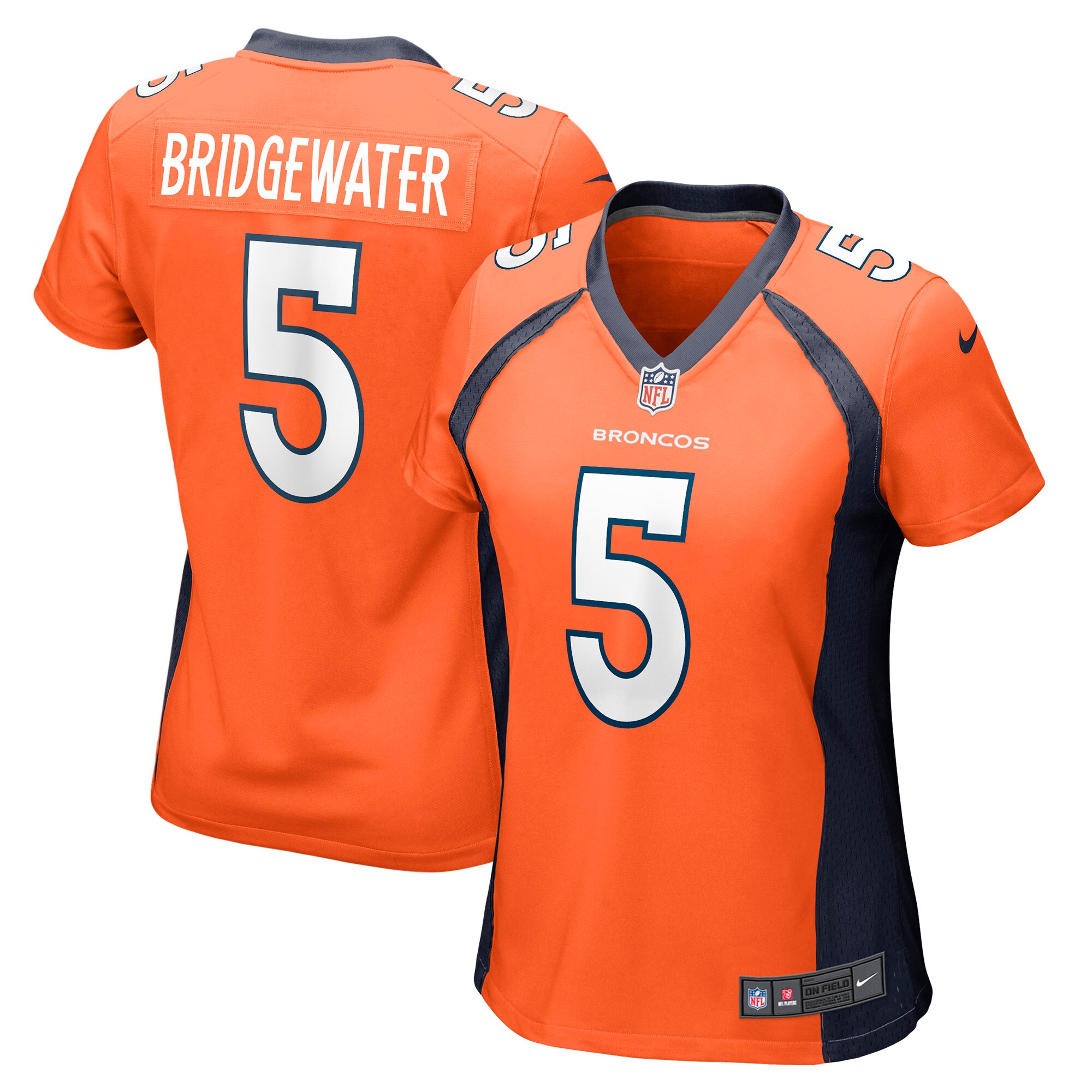 Women's Denver Broncos Teddy Bridgewater Nike Orange Nike Game Jersey