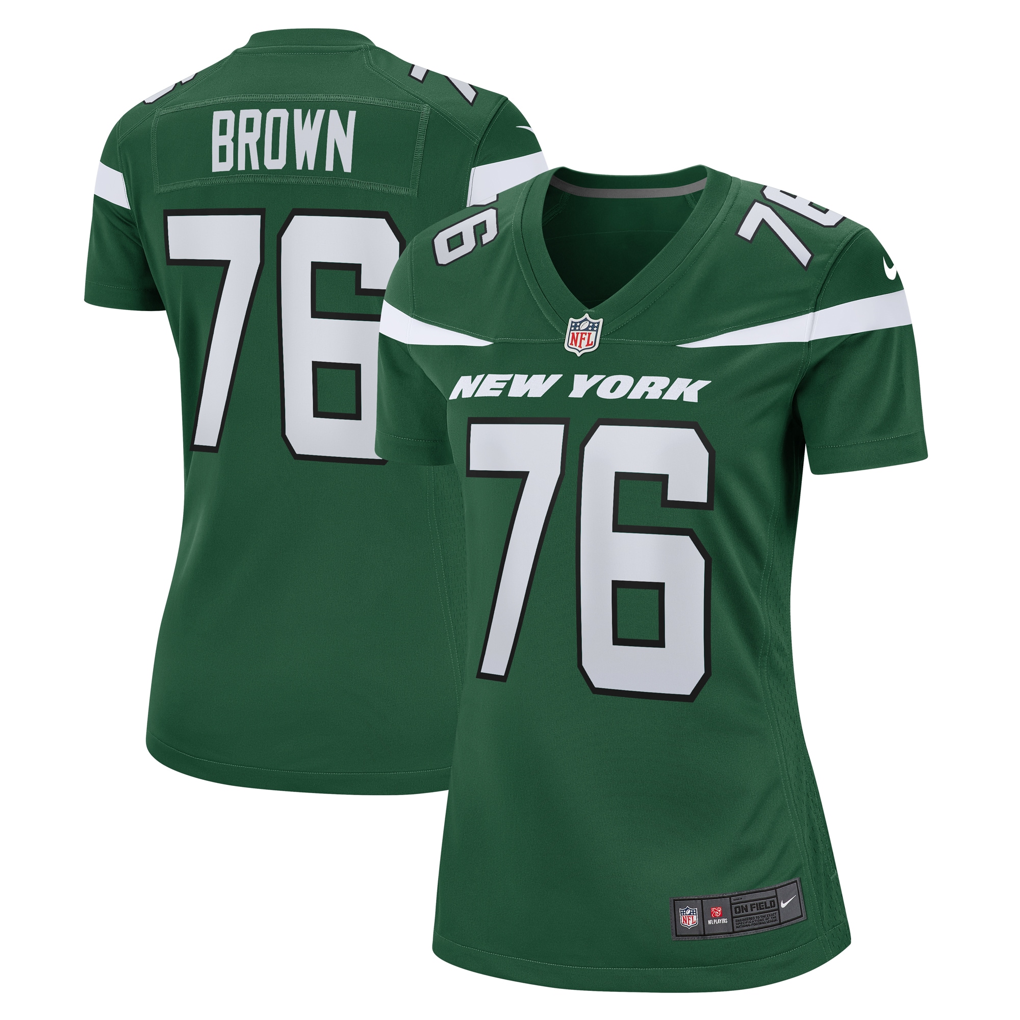 Women's New York Jets Duane Brown Nike Gotham Green Team Game Jersey