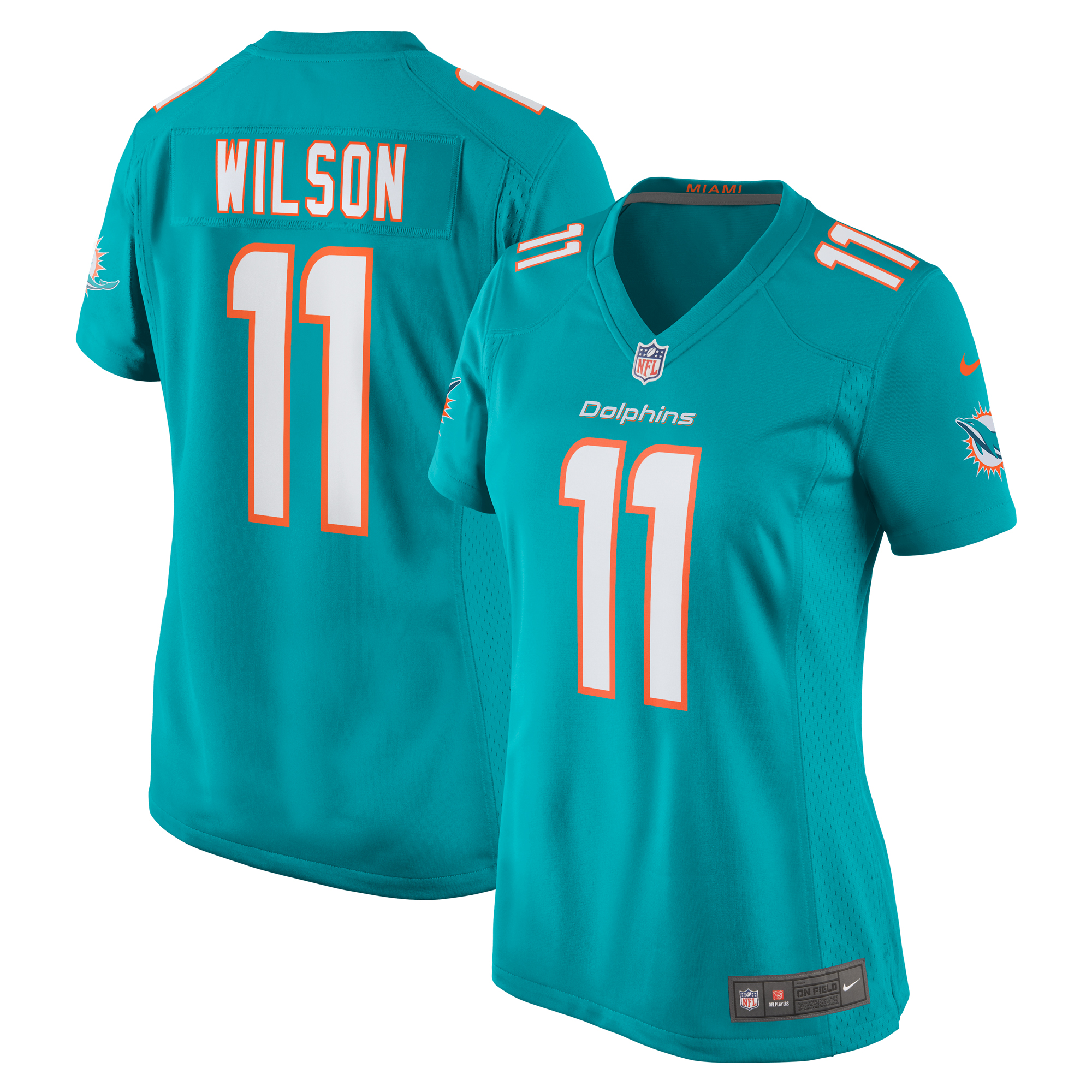 Women's Miami Dolphins Cedrick Wilson Jr. Nike Aqua Team Game Jersey