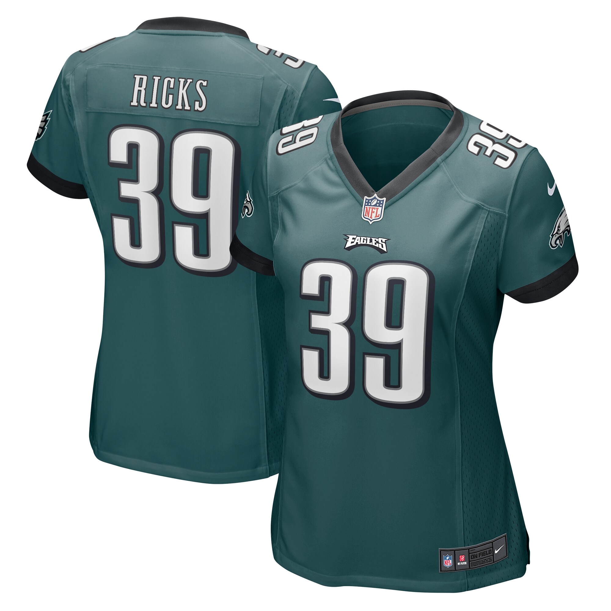 Women's Philadelphia Eagles Eli Ricks Nike Midnight Green Team Game Jersey