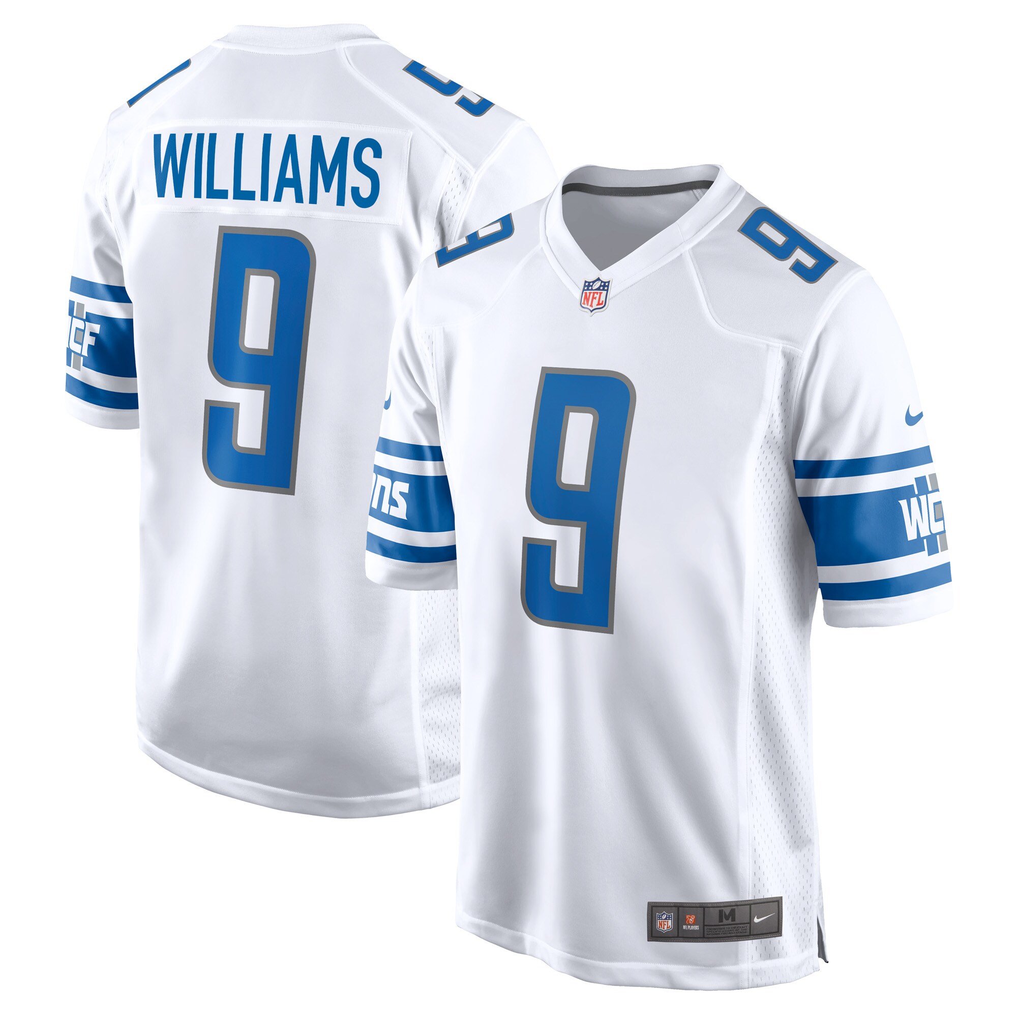 Men's Detroit Lions Jameson Williams Nike White Player Game Jersey