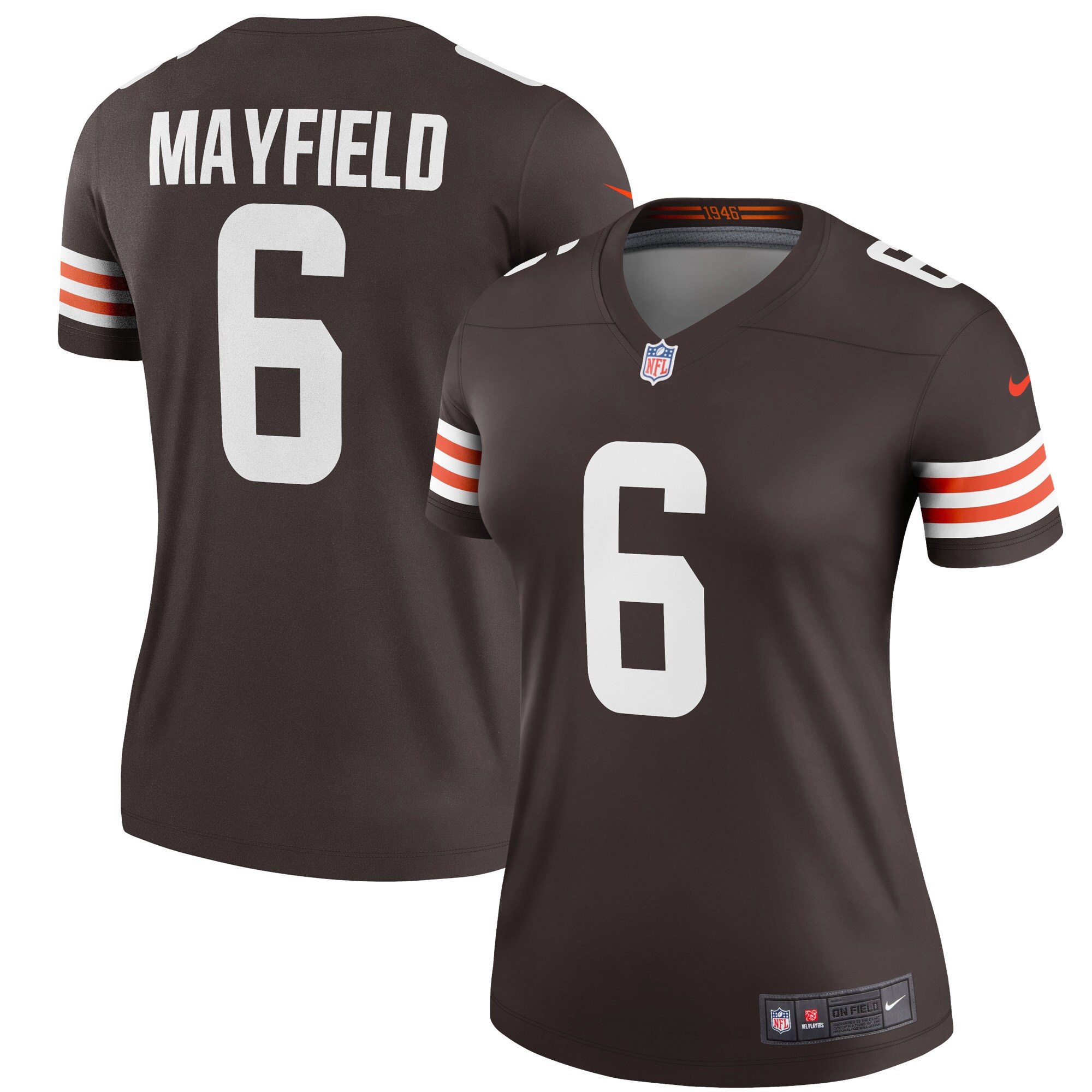 Women's Cleveland Browns Baker Mayfield Nike Brown Legend Player Jersey