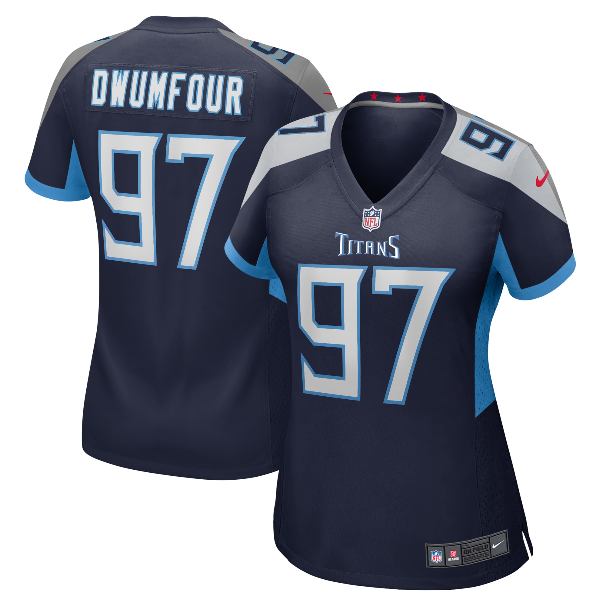 Women's Tennessee Titans Michael Dwumfour Nike Navy Team Game Jersey