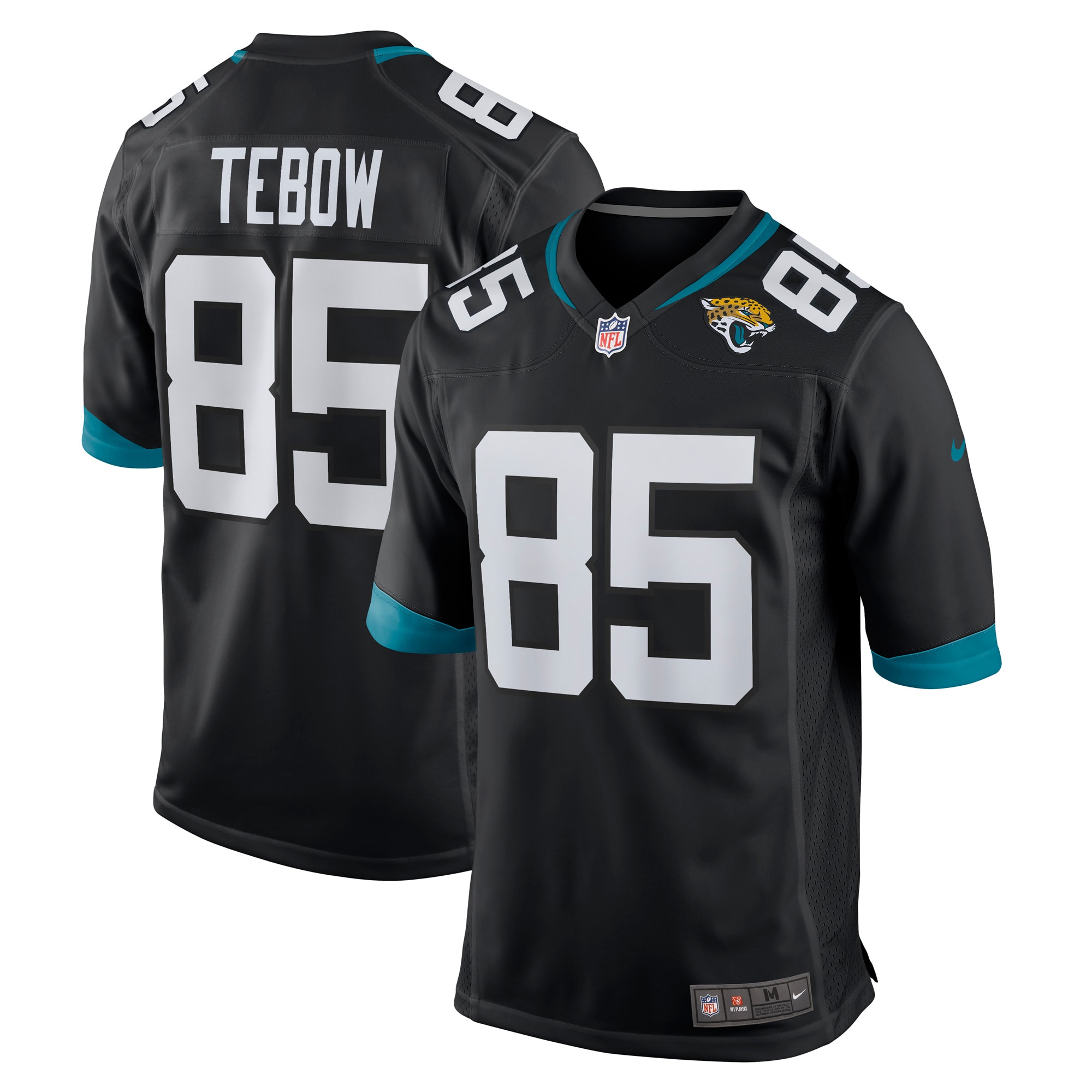 Men's Jacksonville Jaguars Tim Tebow Nike Black Game Player Jersey