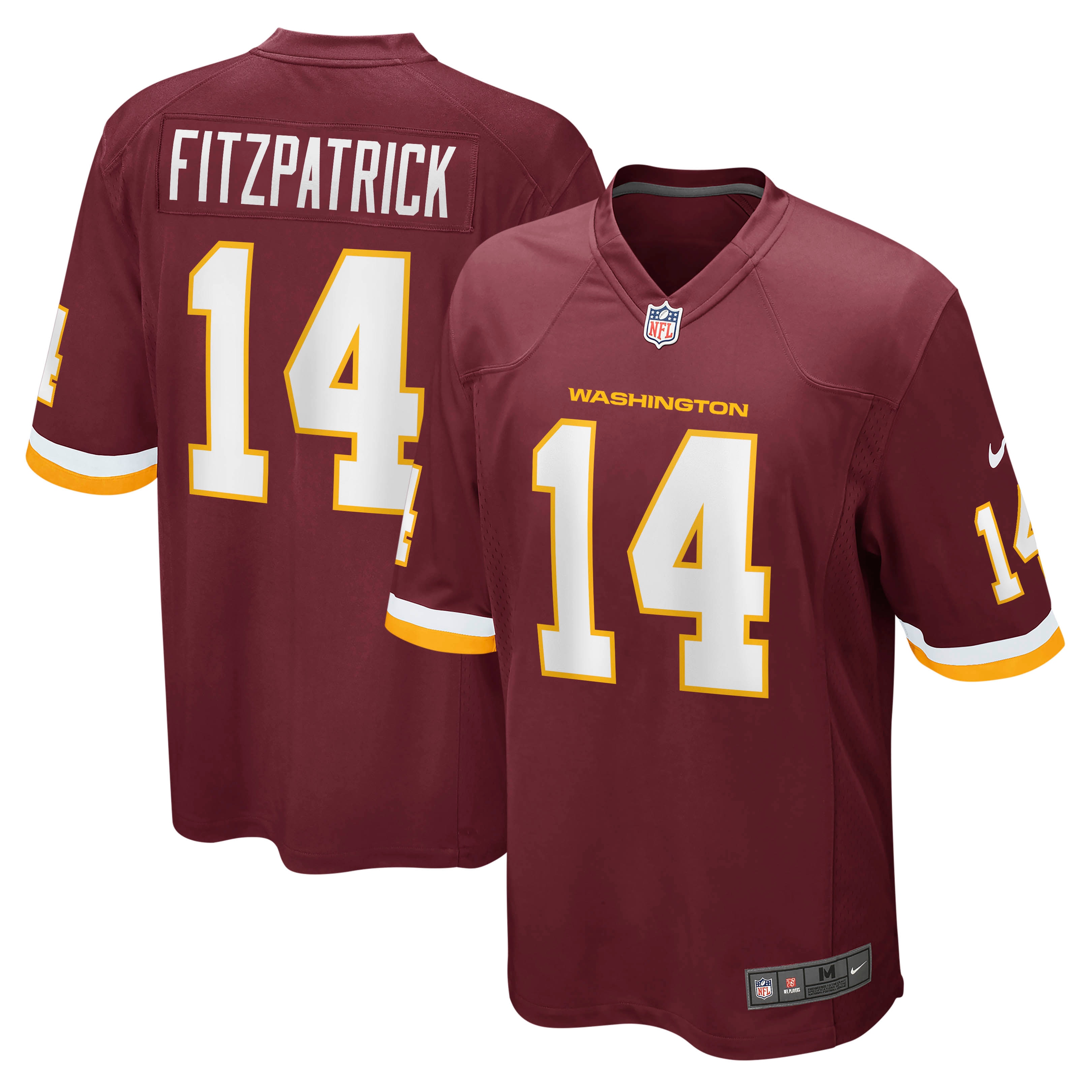 Men's Washington Football Team Ryan Fitzpatrick Nike Burgundy Game Player Jersey
