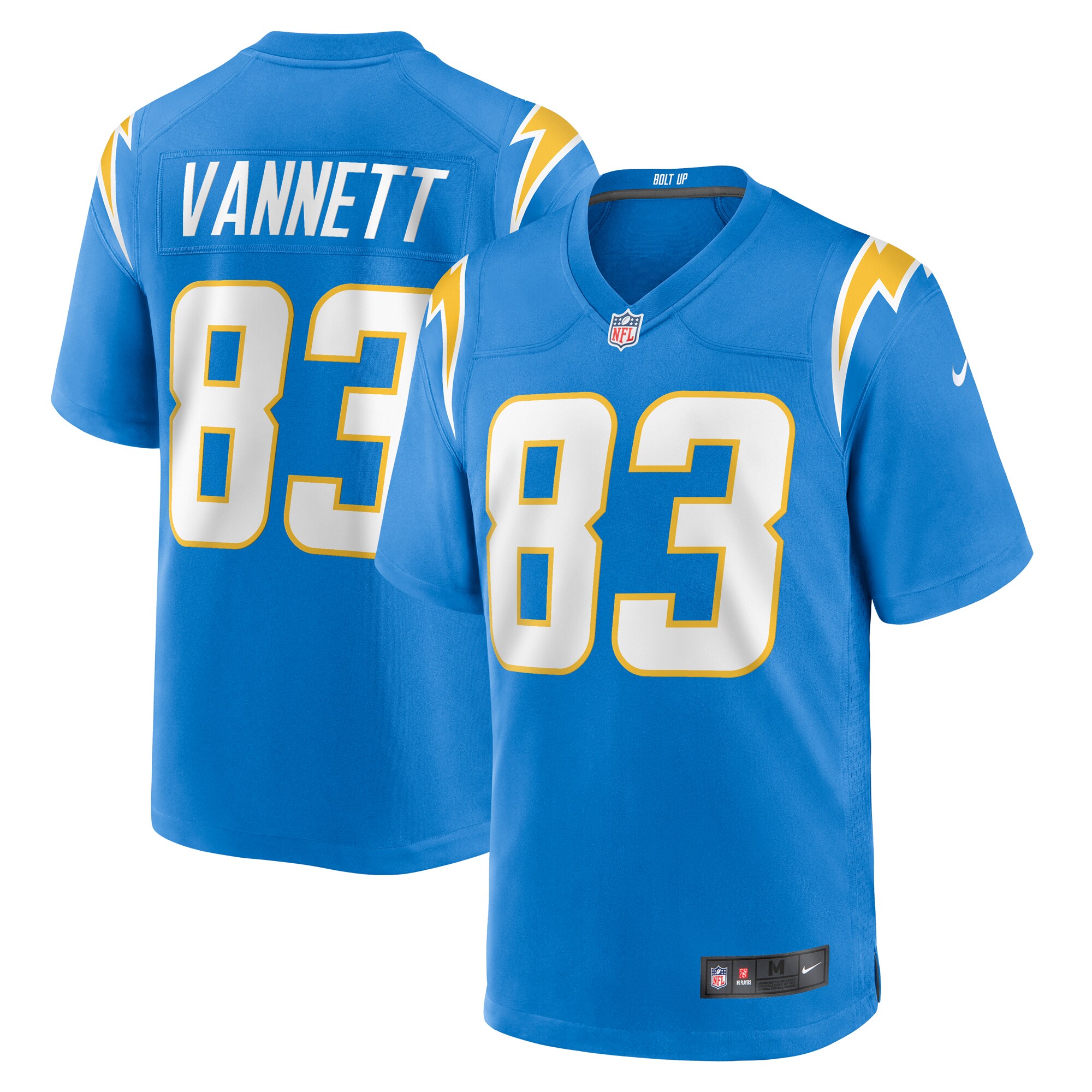 Men's Los Angeles Chargers Nick Vannett Nike Powder Blue Team Game Jersey