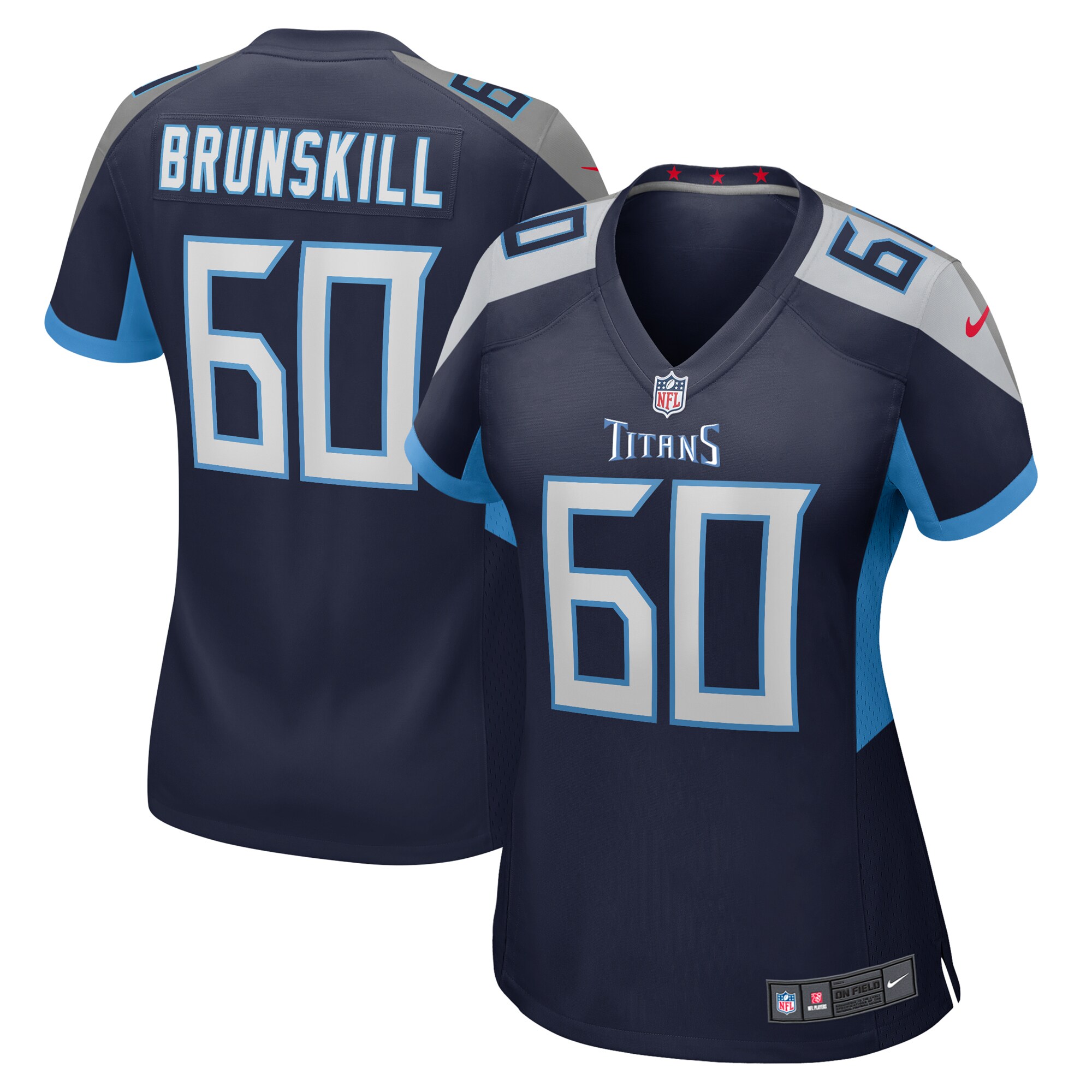 Women's Tennessee Titans Daniel Brunskill Nike Navy Game Player Jersey