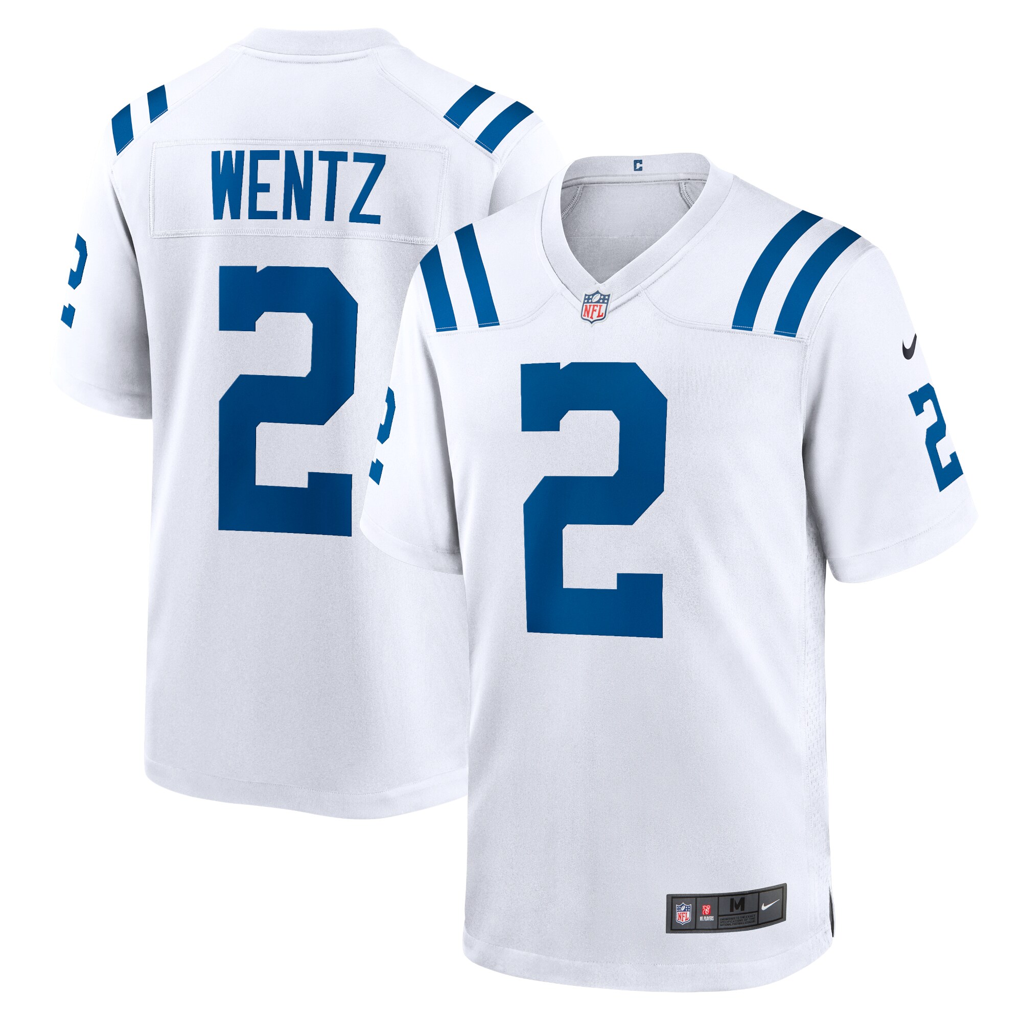 Men's Indianapolis Colts Carson Wentz Nike White Player Game Jersey