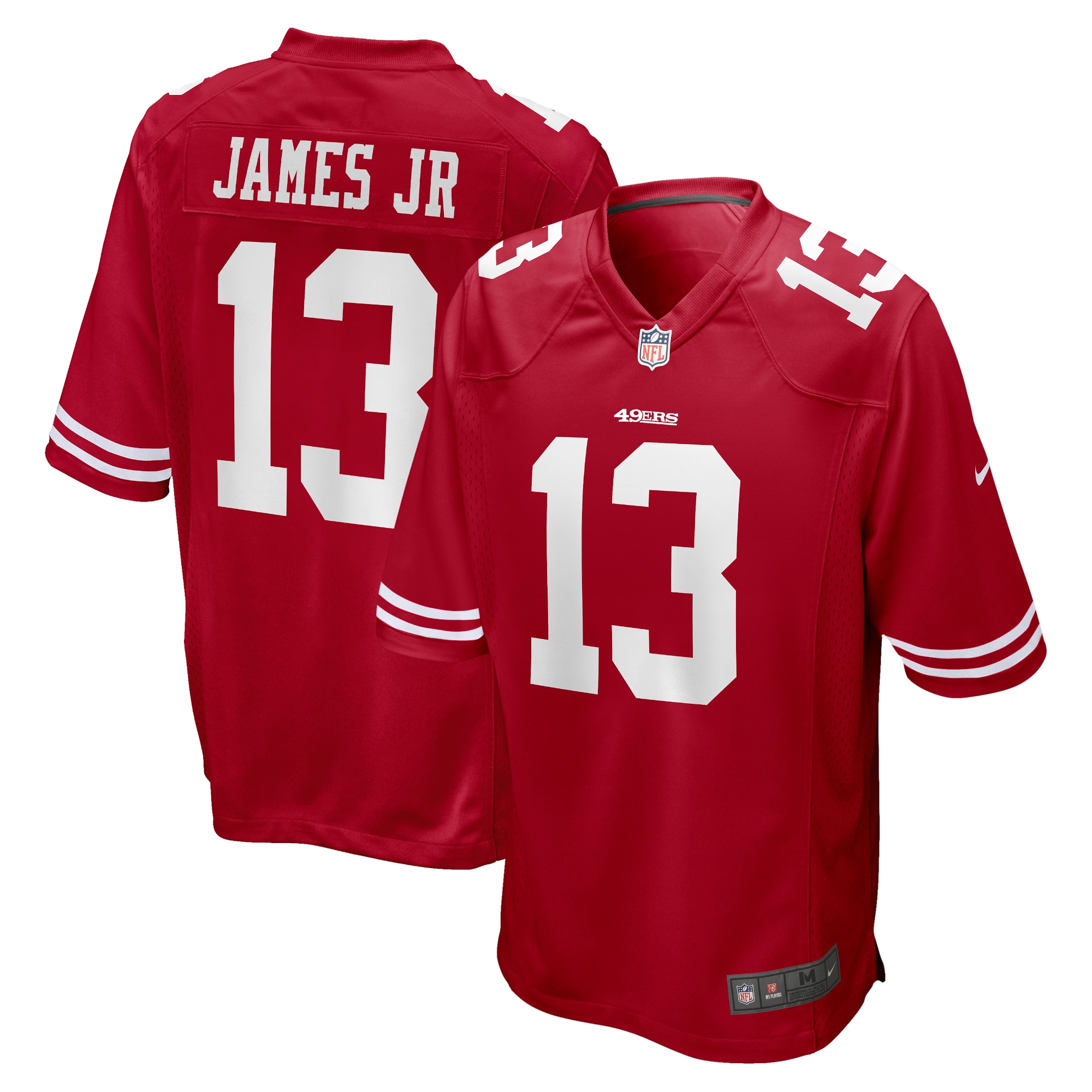 Men's San Francisco 49ers Richie James Jr. Nike Scarlet Game Jersey