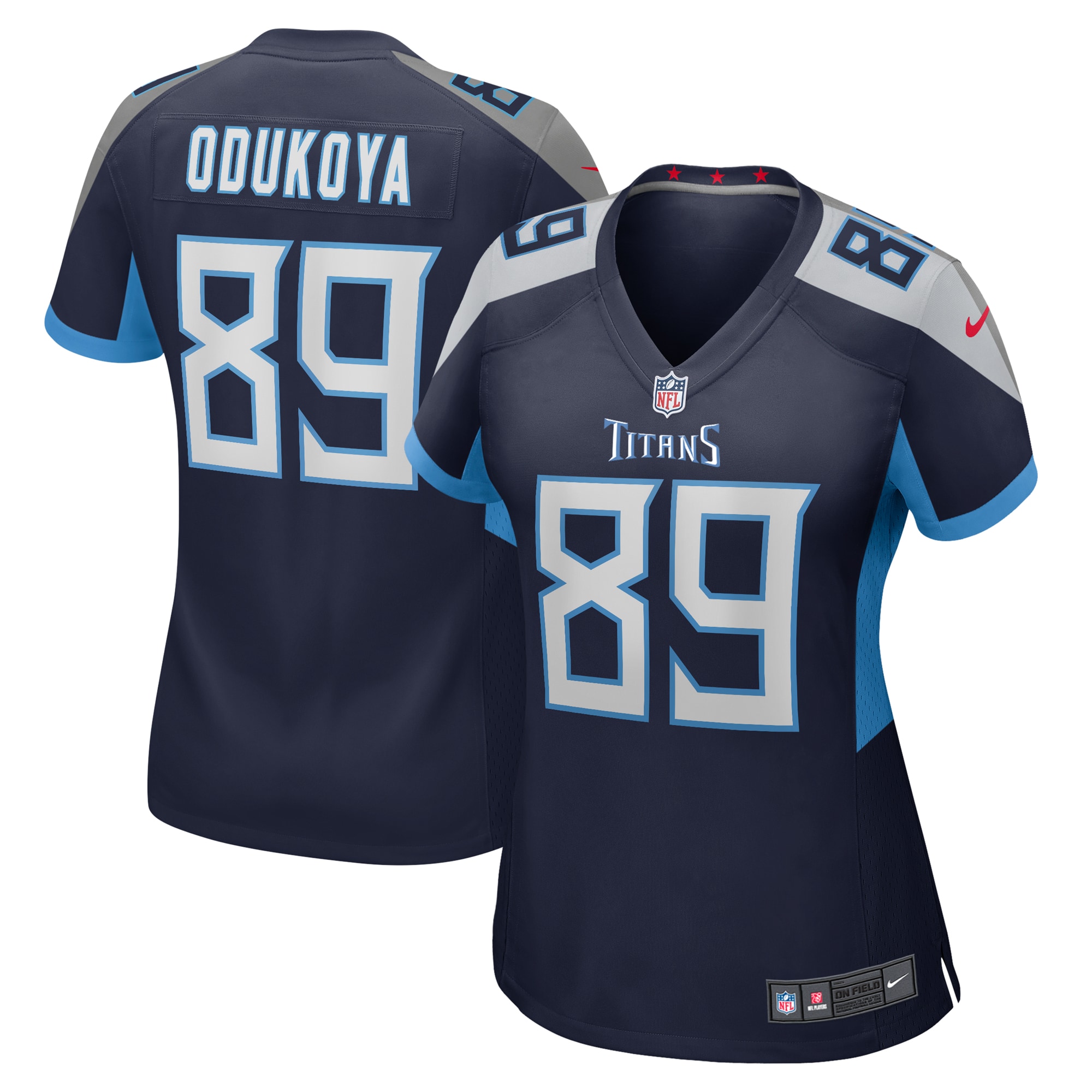 Women's Tennessee Titans Thomas Odukoya Nike Navy Team Game Jersey
