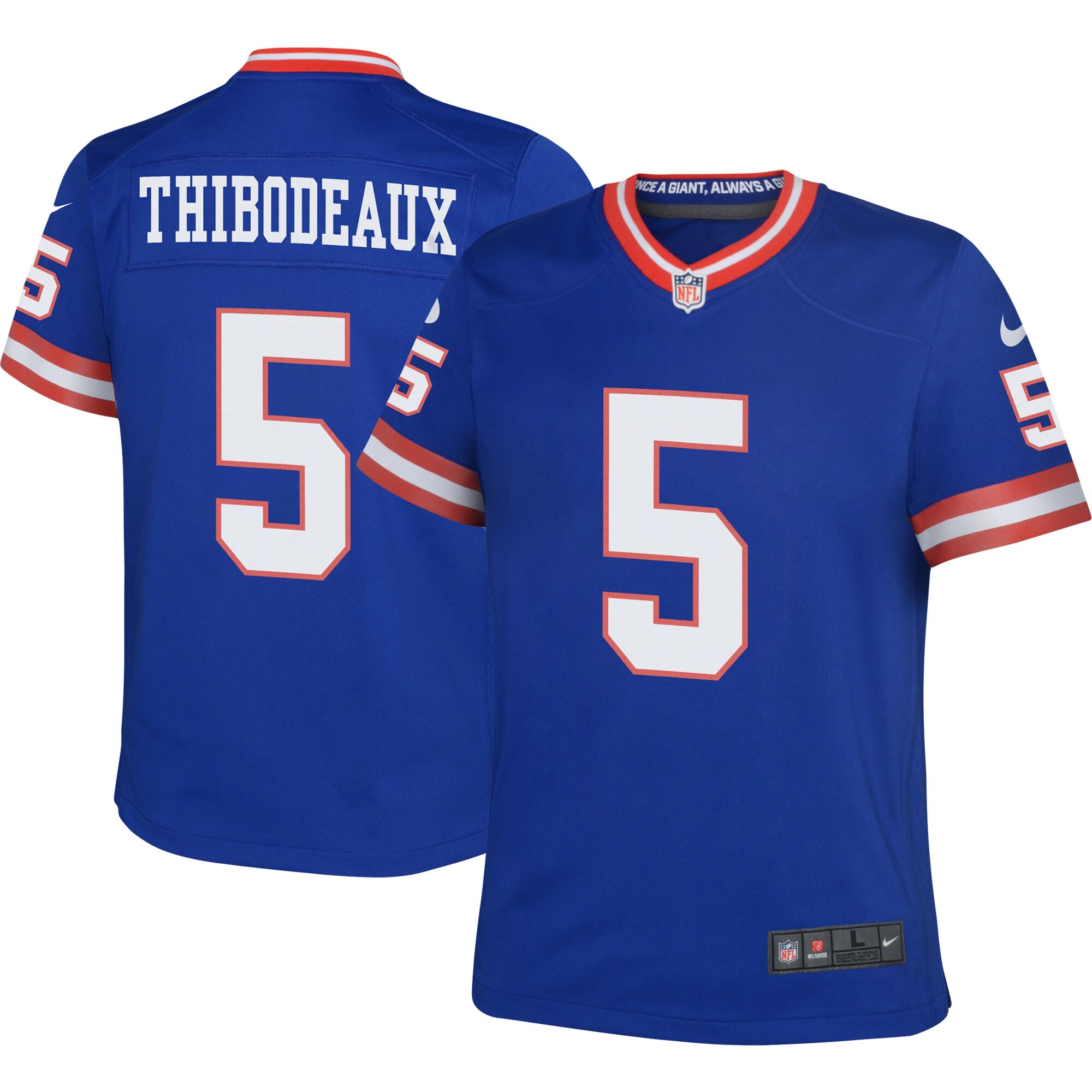 Youth New York Giants Kayvon Thibodeaux Nike Royal Game Jersey
